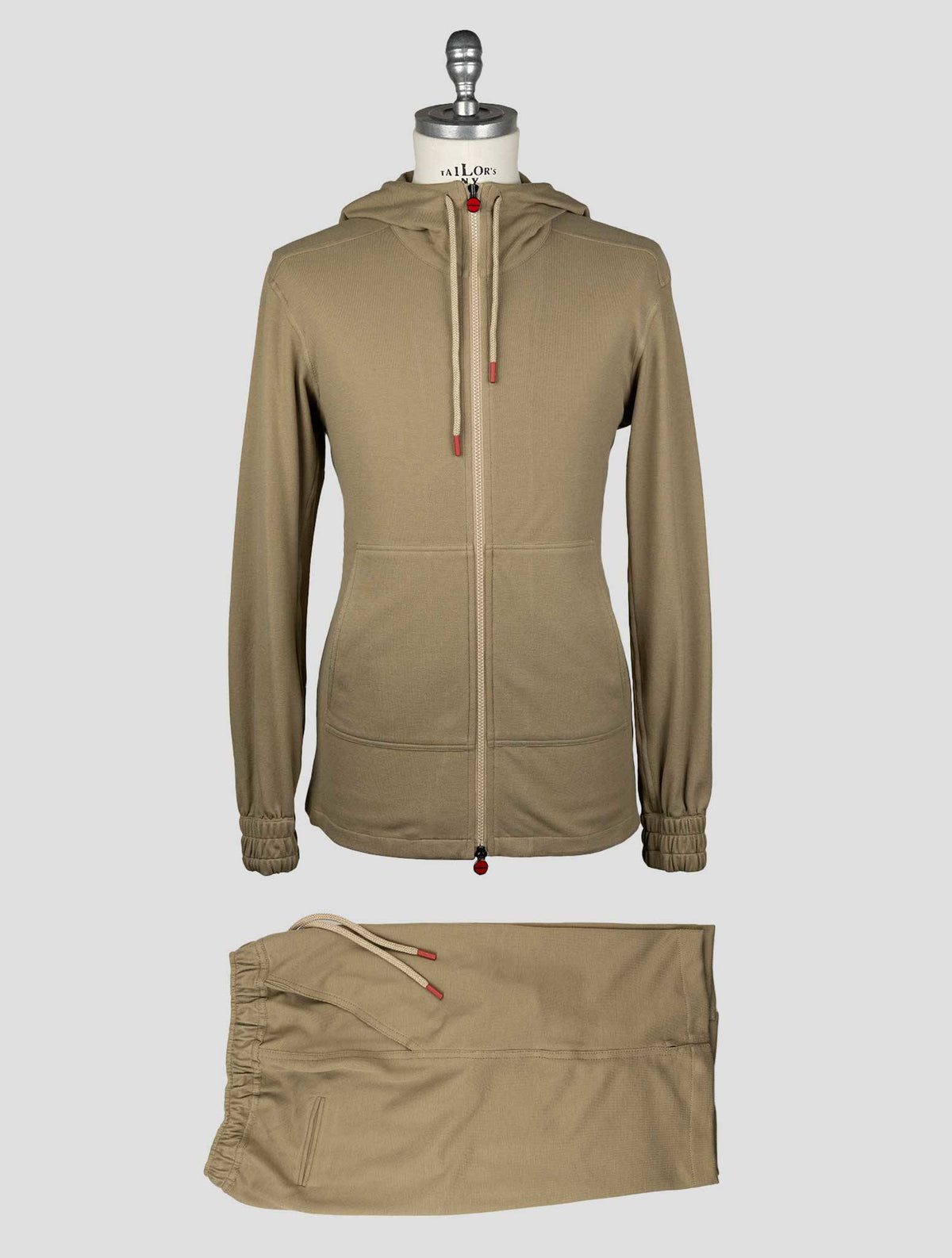 Kiton Beige Cotton Tracksuit Short Pants 1