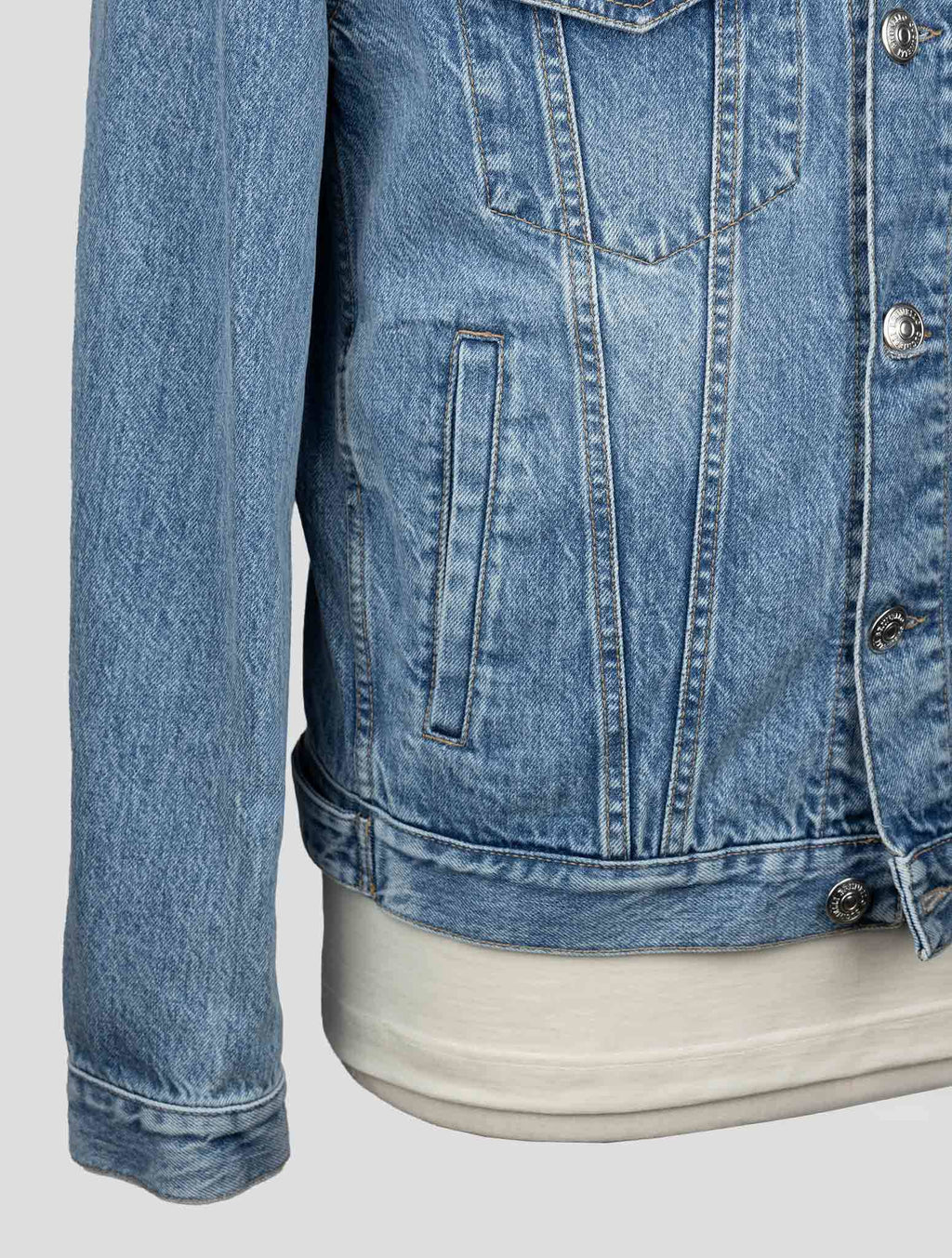 Brunello Cucinelli Denim Cotton Ea Coat CCZ1 6
