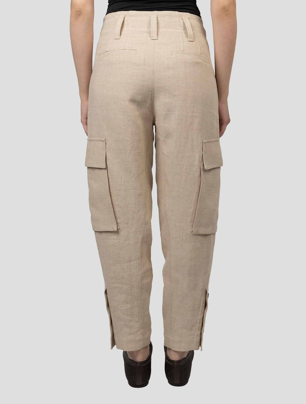 Brunello Cucinelli Beige Linen Pants CDJZ1 3