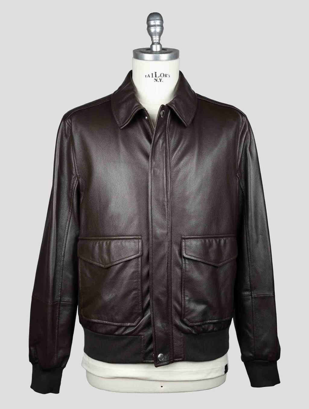 Brunello Cucinelli Dark Brown Leather Overoat CCZ2 1