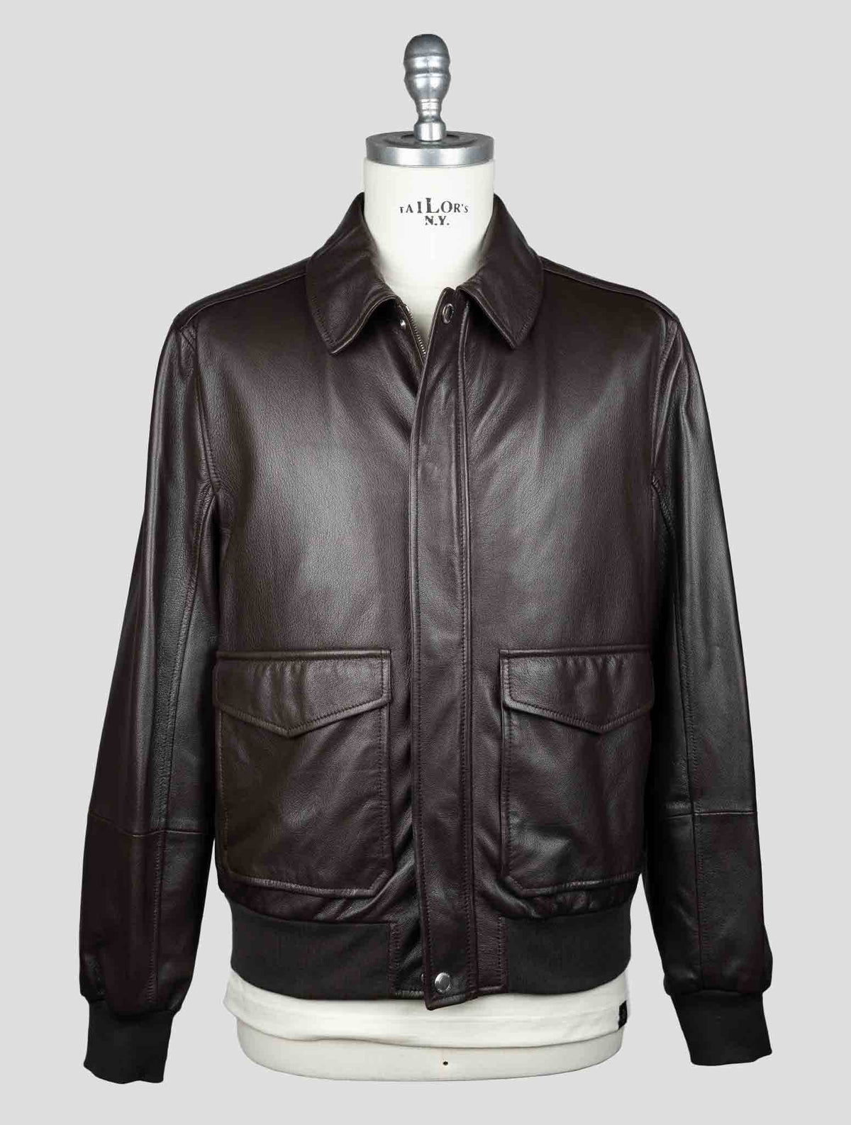 Brunello Cucinelli Dark Brown Leather Overoat CCZ2 3