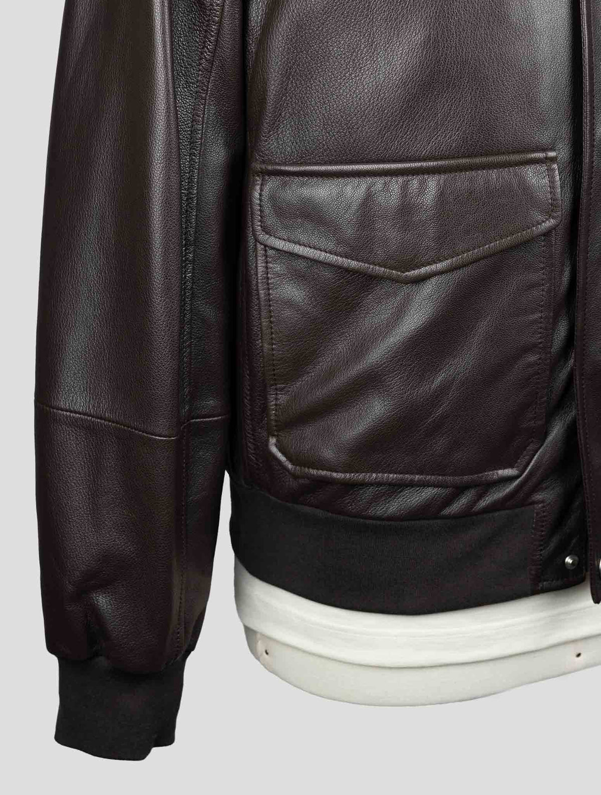 Brunello Cucinelli Dark Brown Leather Overoat CCZ2 5