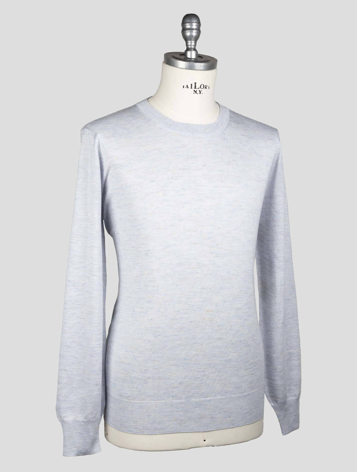 Brunello Cucinelli Gray Cashmere Silk Linen Sweater Crewneck CMZ7 2