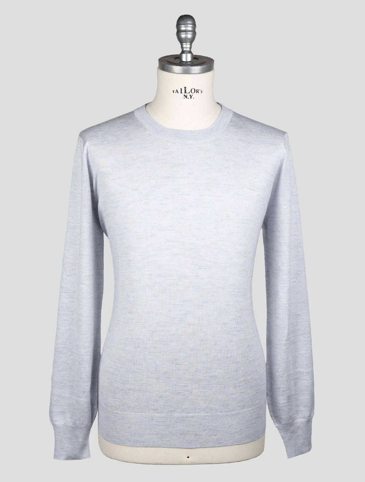 Brunello Cucinelli Gray Cashmere Silk Linen Sweater Crewneck CMZ7 5