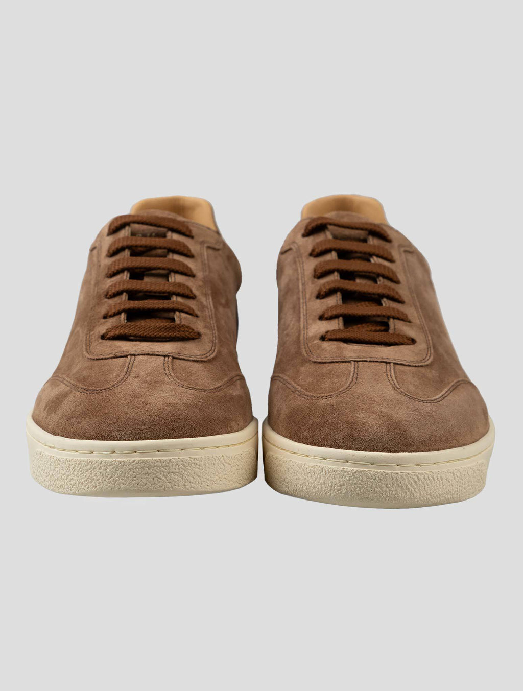 Brunello Cucinelli Brown Leather Suede Sneakers CSZ1 2