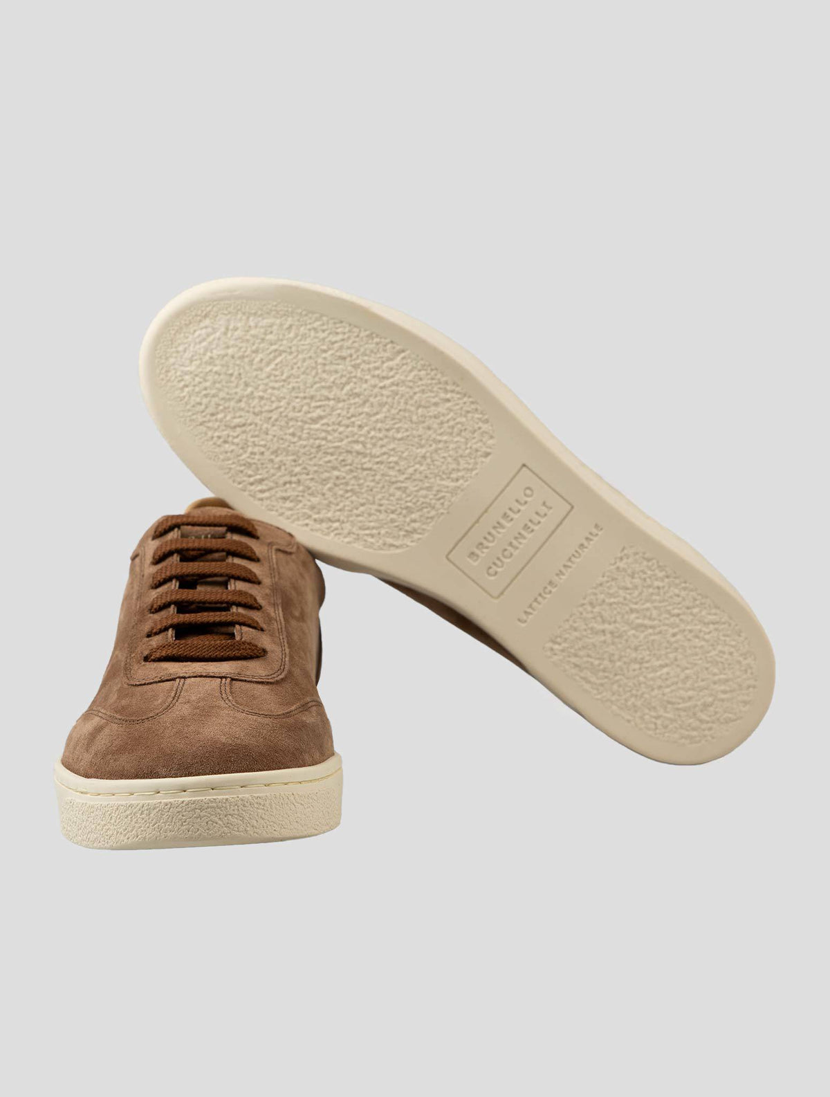 Brunello Cucinelli Brown Leather Suede Sneakers CSZ1 3