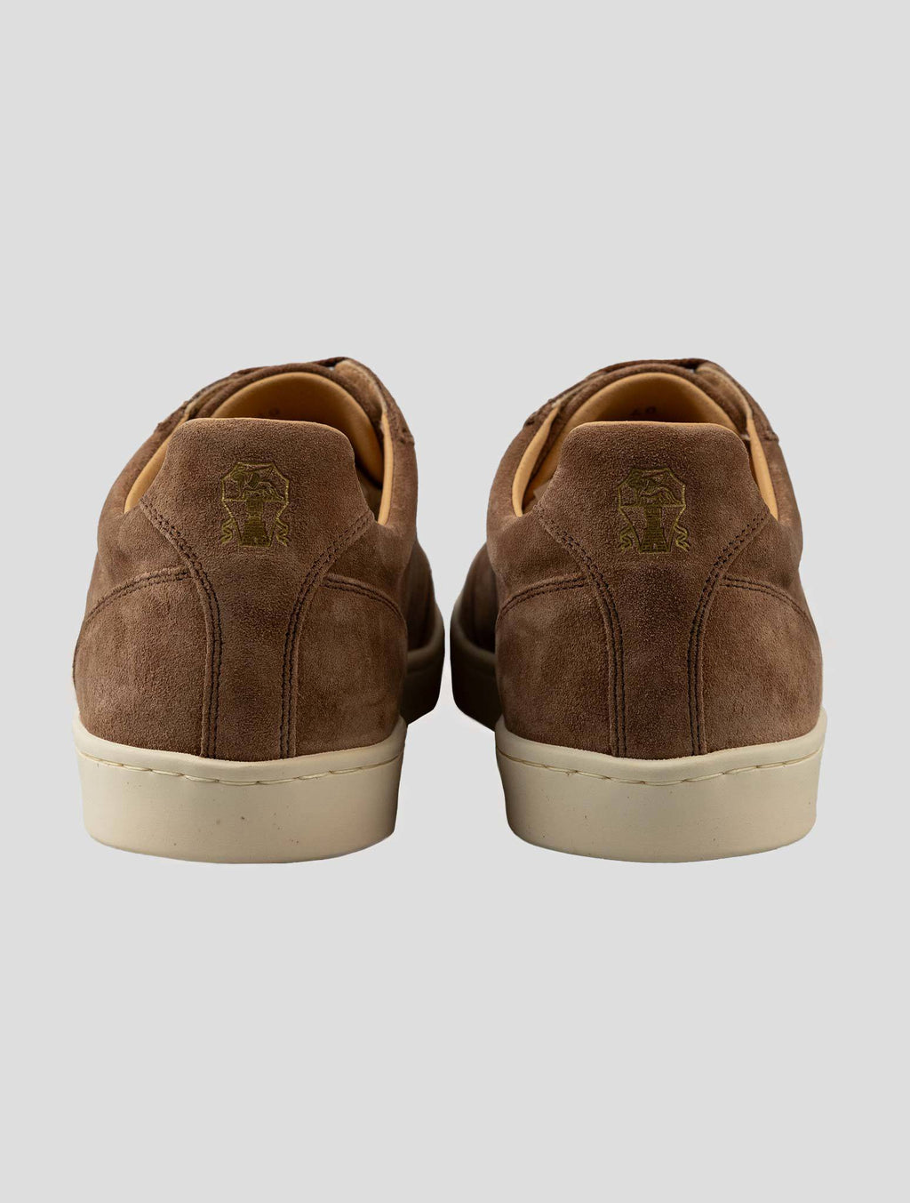 Brunello Cucinelli Brown Leather Suede Sneakers CSZ1 4