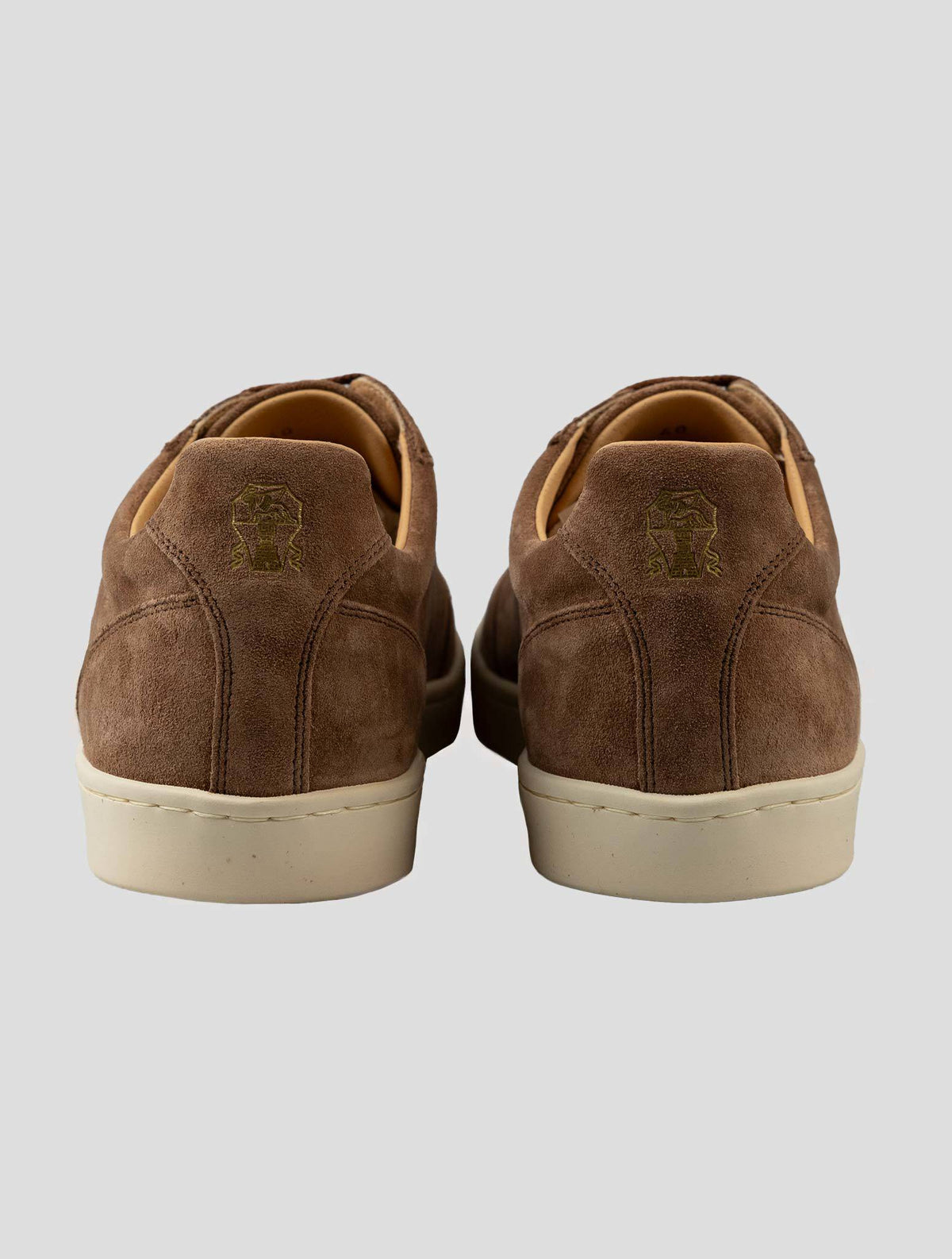 Brunello Cucinelli Brown Leather Suede Sneakers CSZ1 4
