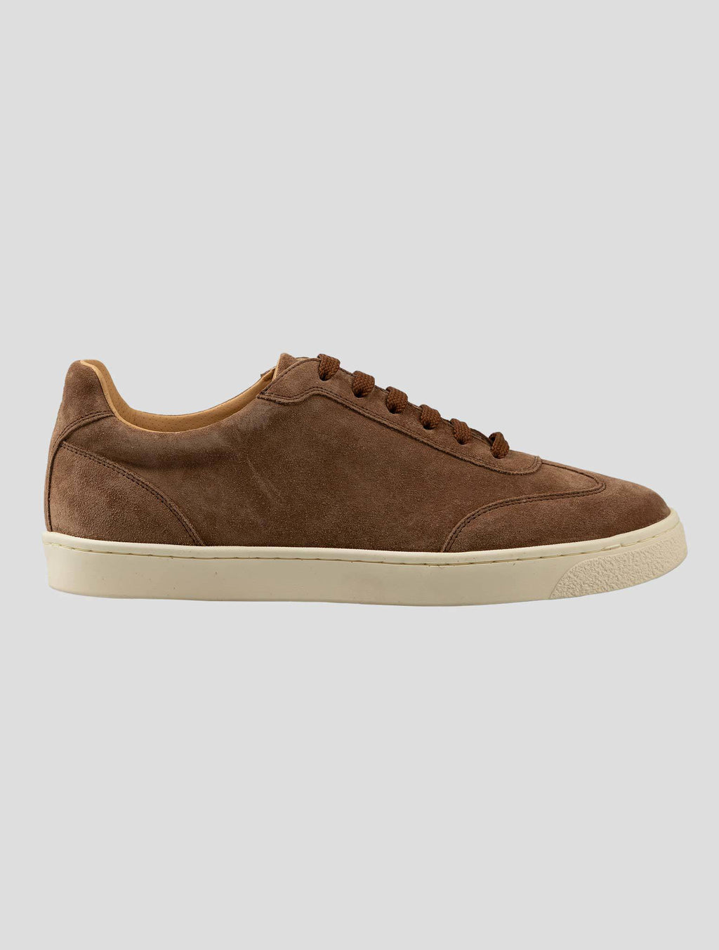 Brunello Cucinelli Brown Leather Suede Sneakers CSZ1 6