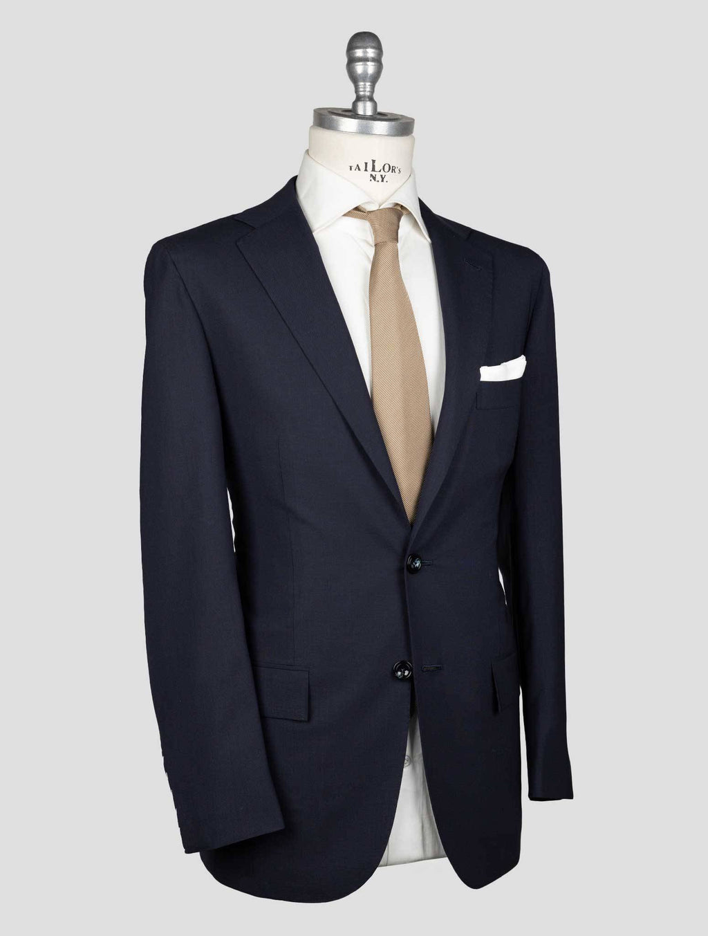 Kiton Blue Virgin Wool Suit Natural Strech 2