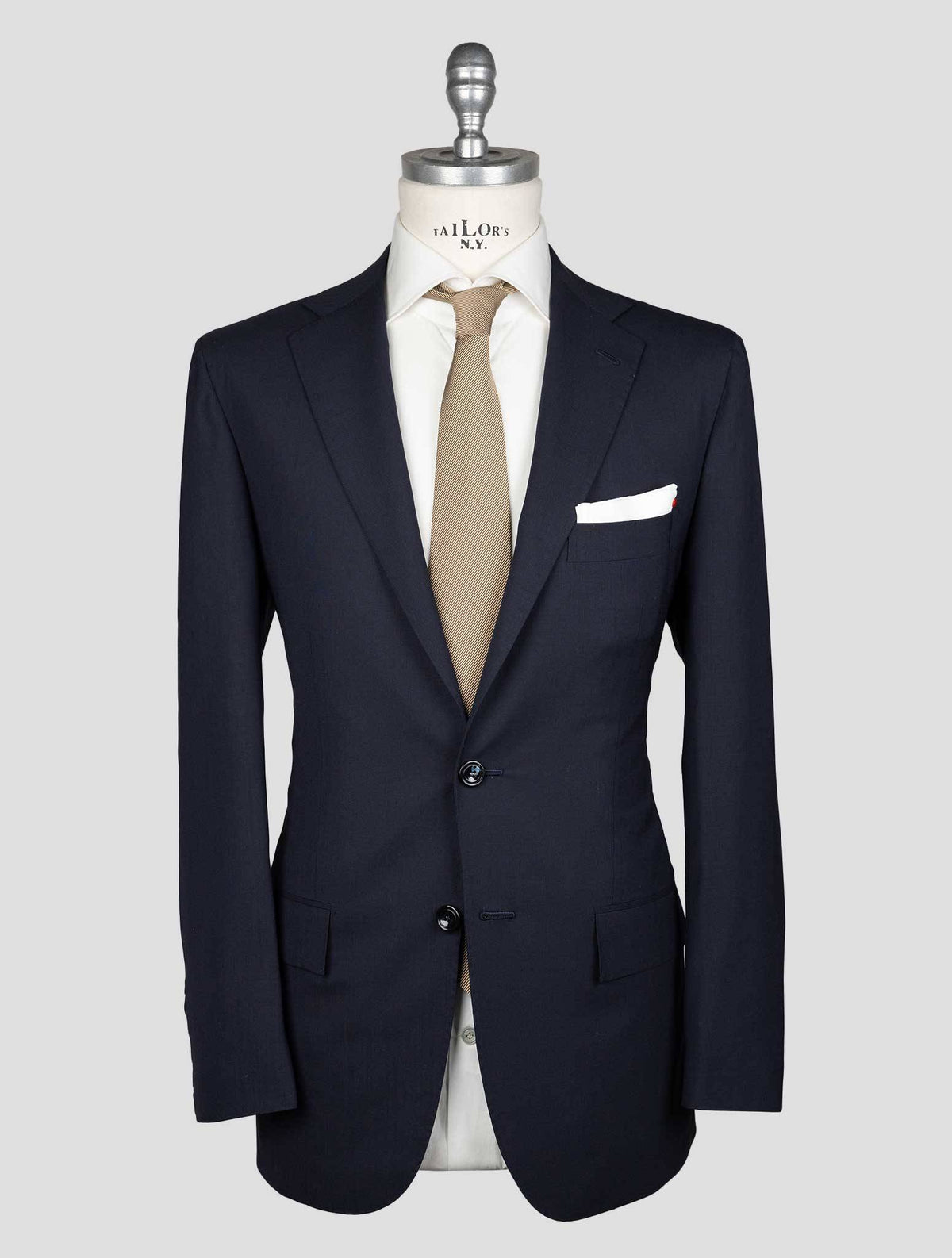 Kiton Blue Virgin Wool Suit Natural Strech 3