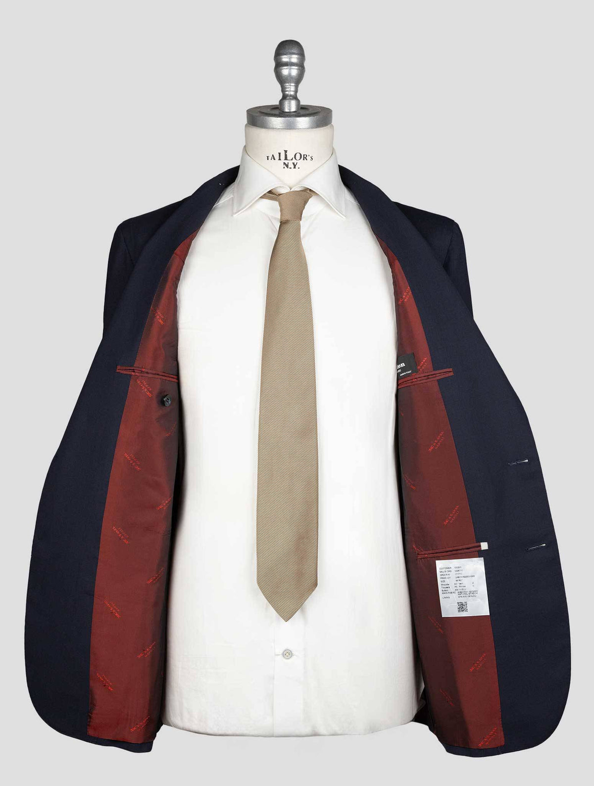 Kiton Blue Virgin Wool Suit Natural Strech 4