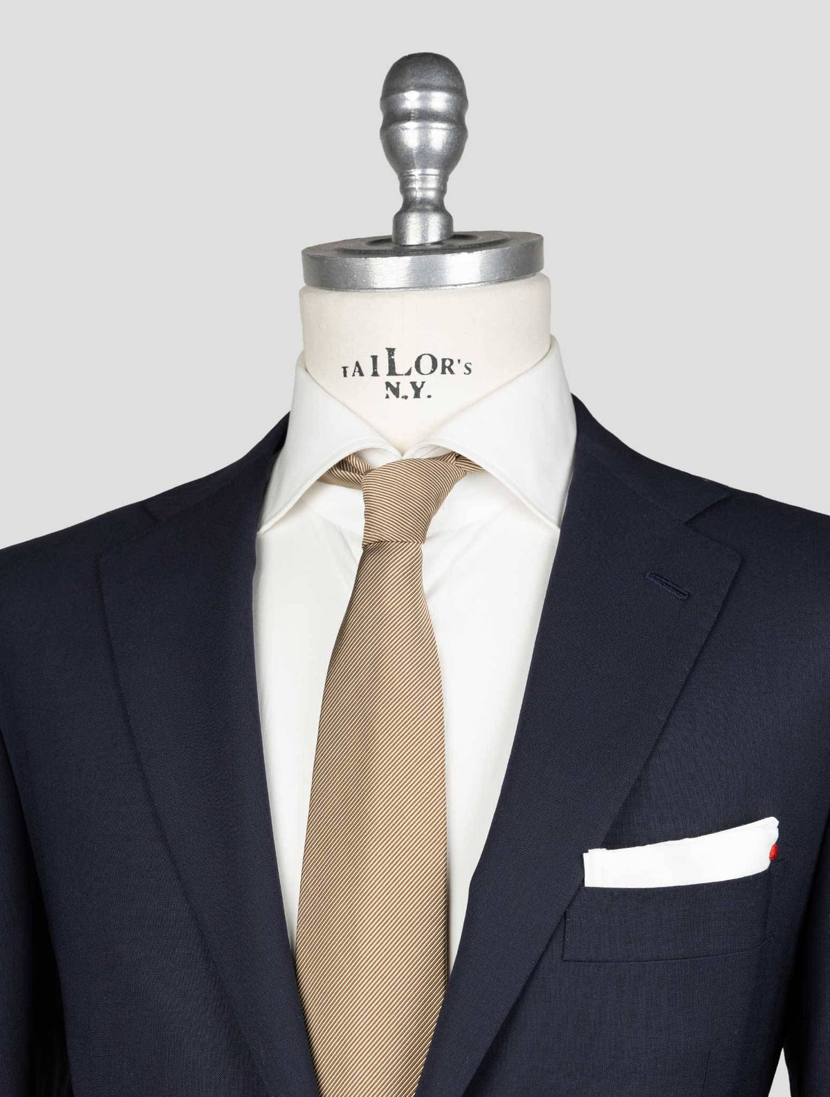 Kiton Blue Virgin Wool Suit Natural Strech 6