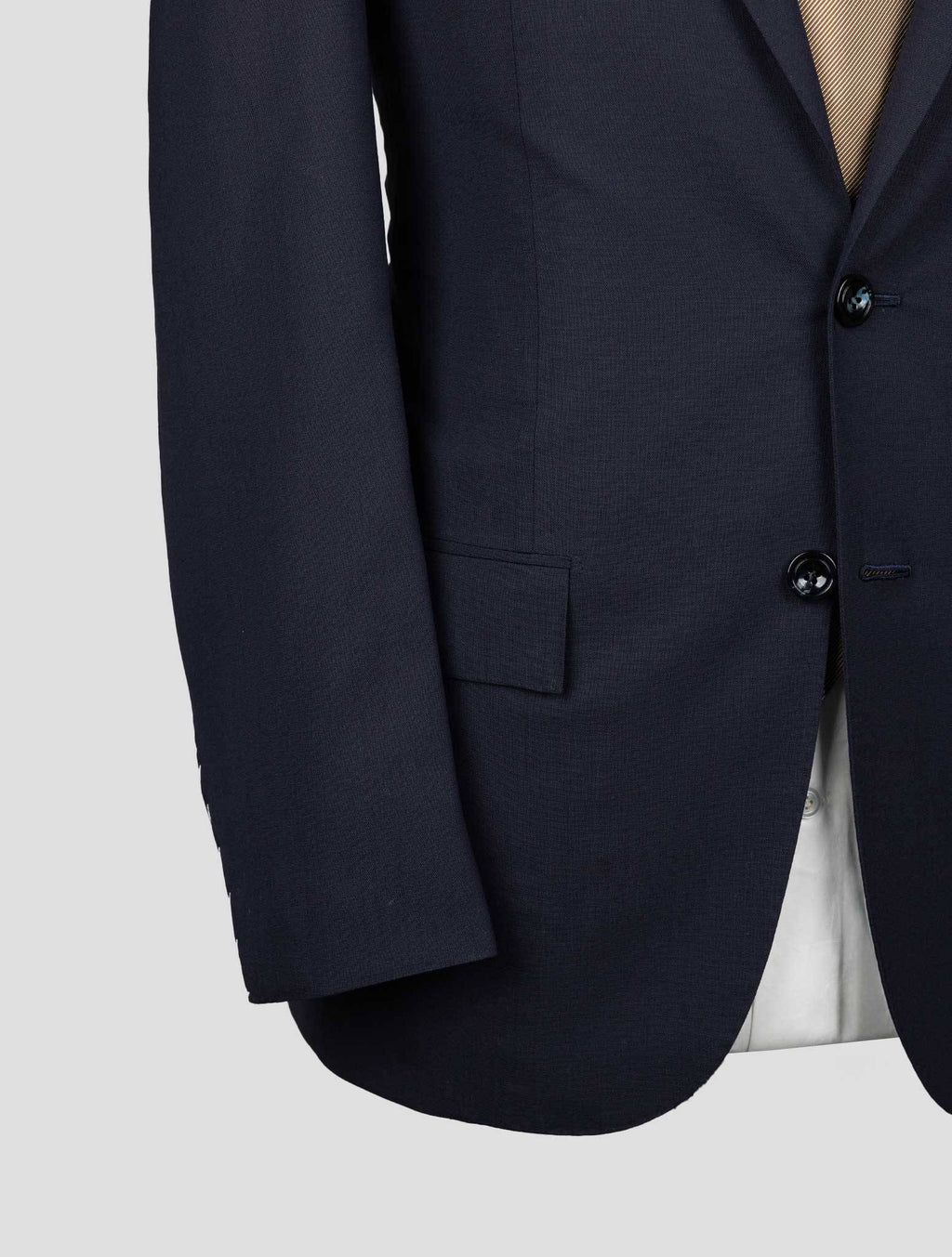 Kiton Blue Virgin Wool Suit Natural Strech 8