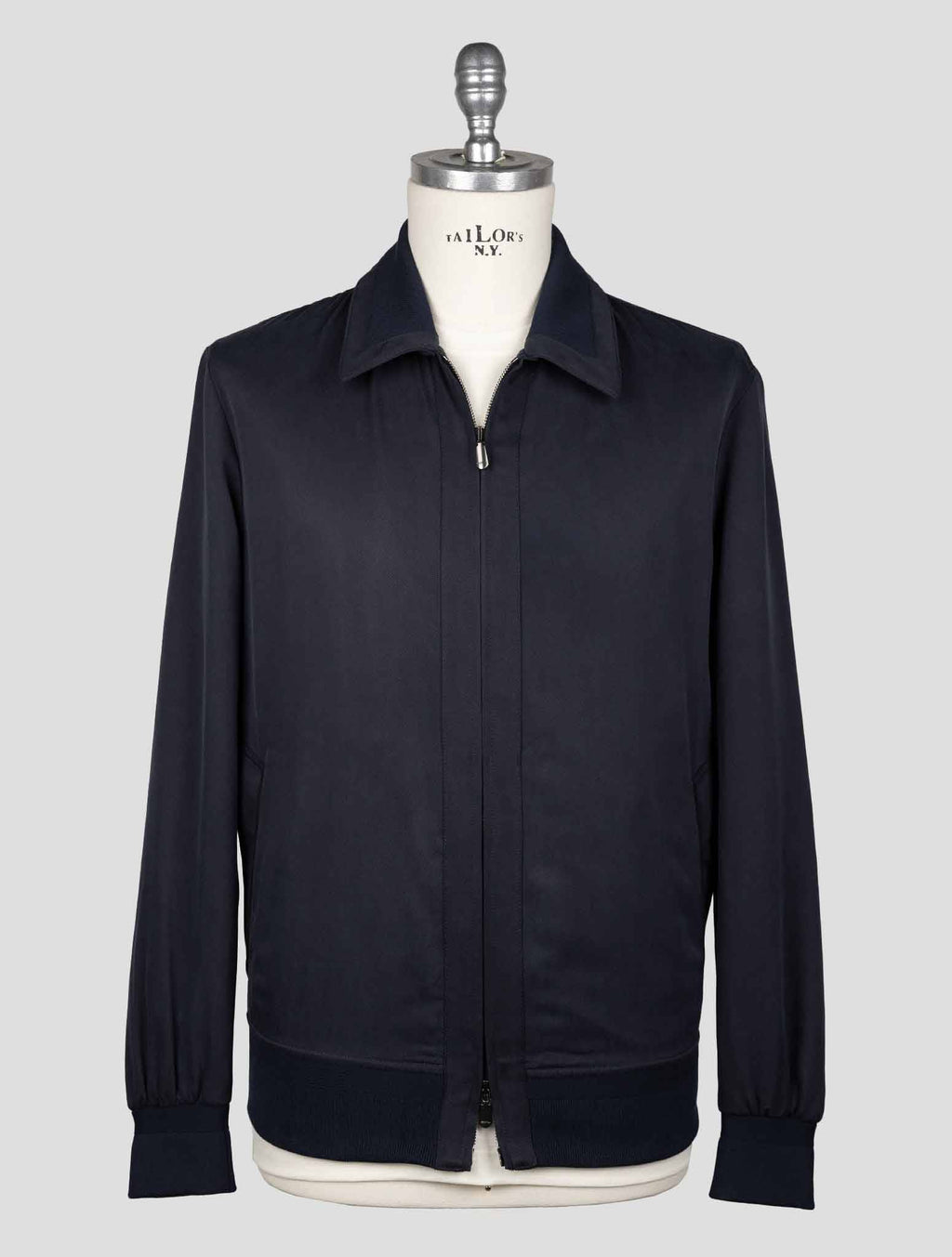 Cesare Attolini Blue Silk Coat ACZ4 1
