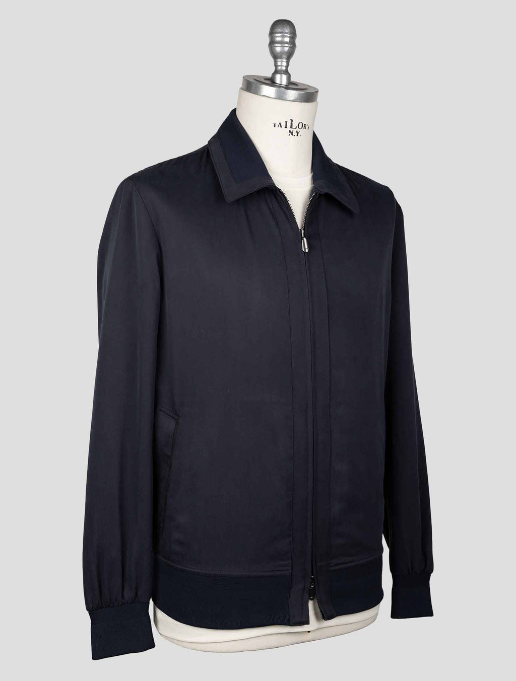 Cesare Attolini Blue Silk Coat ACZ4 2