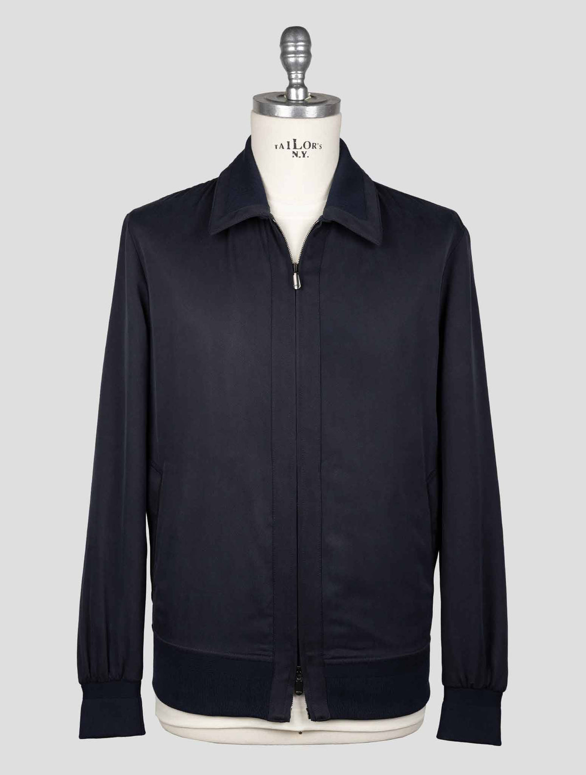 Cesare Attolini Blue Silk Coat ACZ4 6
