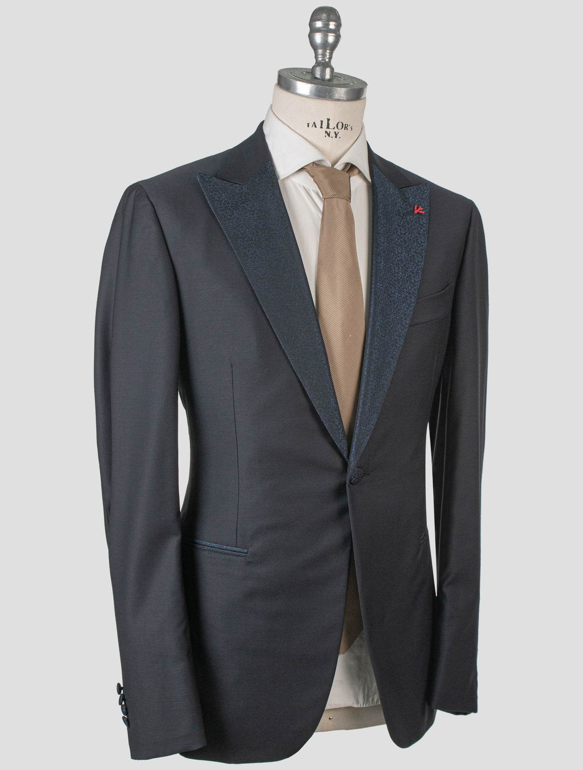 Isaia Isaia Blue Wool 130's Tuxedo Suit Blue 001