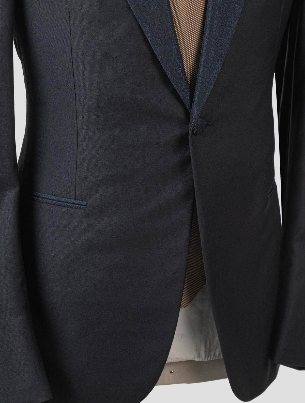Isaia Blue Wool 130's Tuxedo Suit