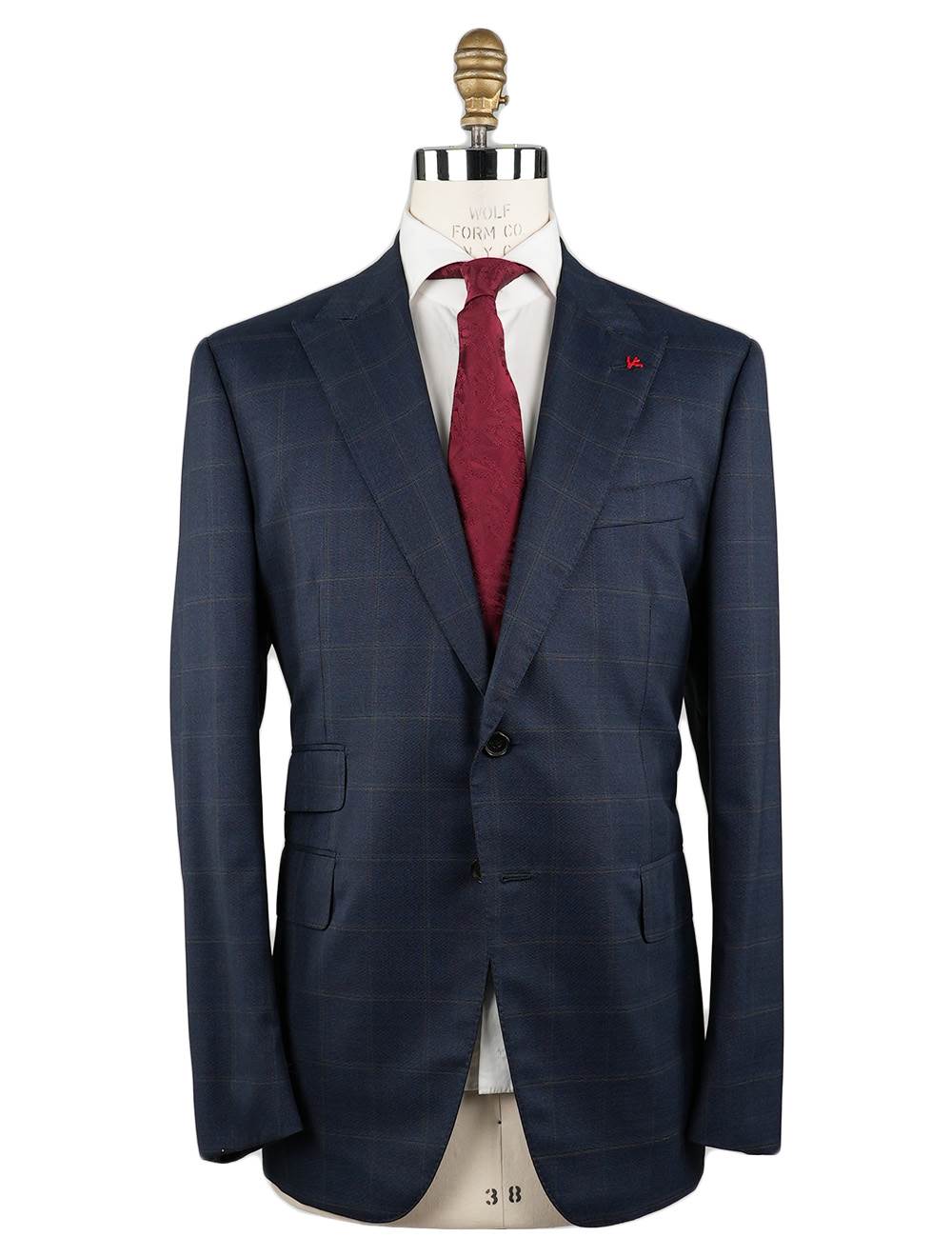 Isaia Blue Brown Wool 140'S Suit