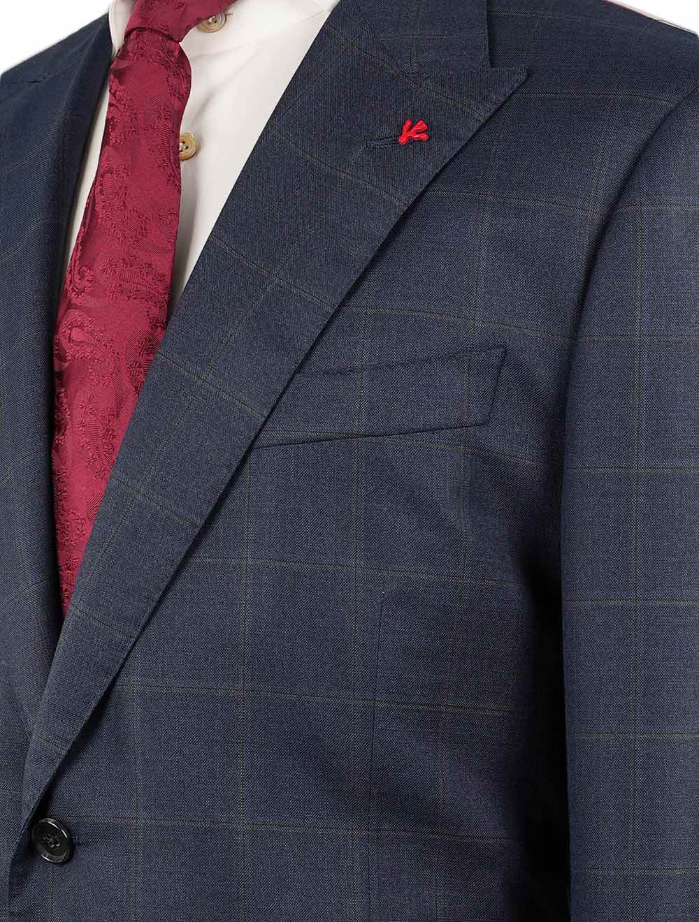 Isaia Blue Brown Wool 140'S Suit
