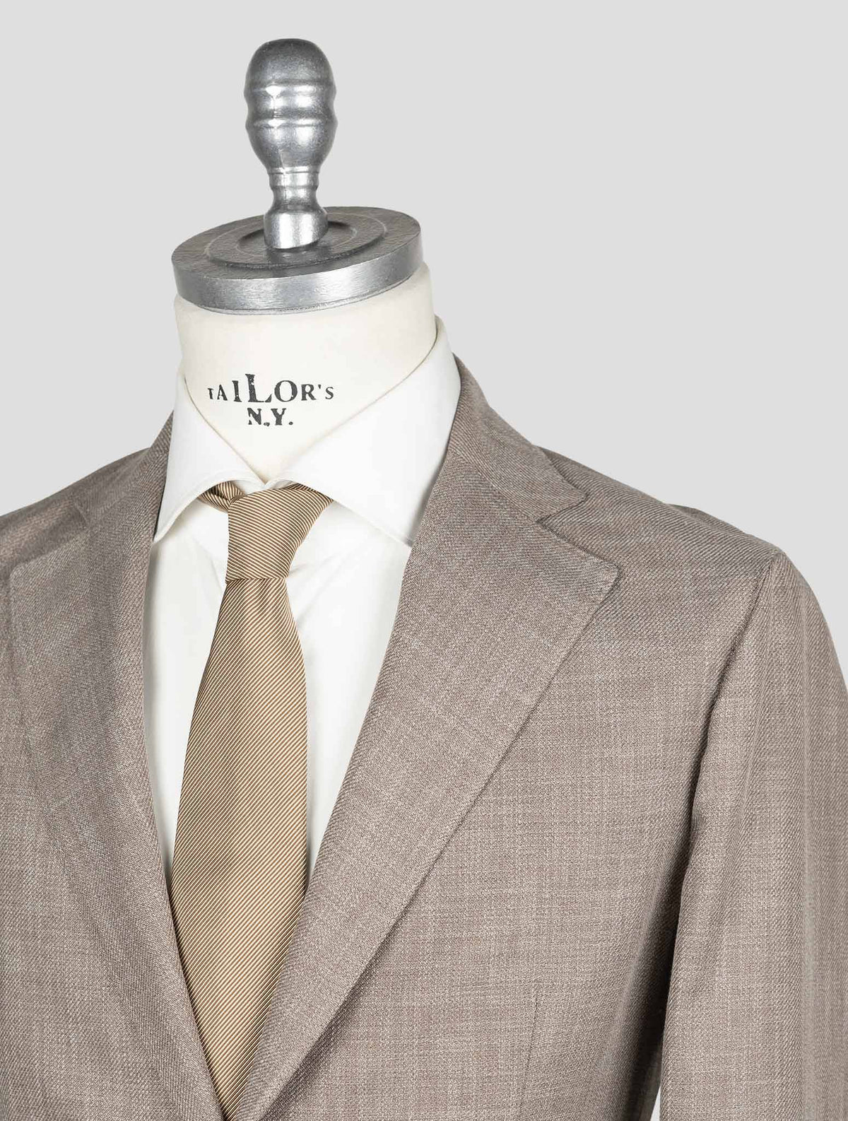 Barba Napoli Taupe Cotton Virgin Wool Blazer BBZ1 3