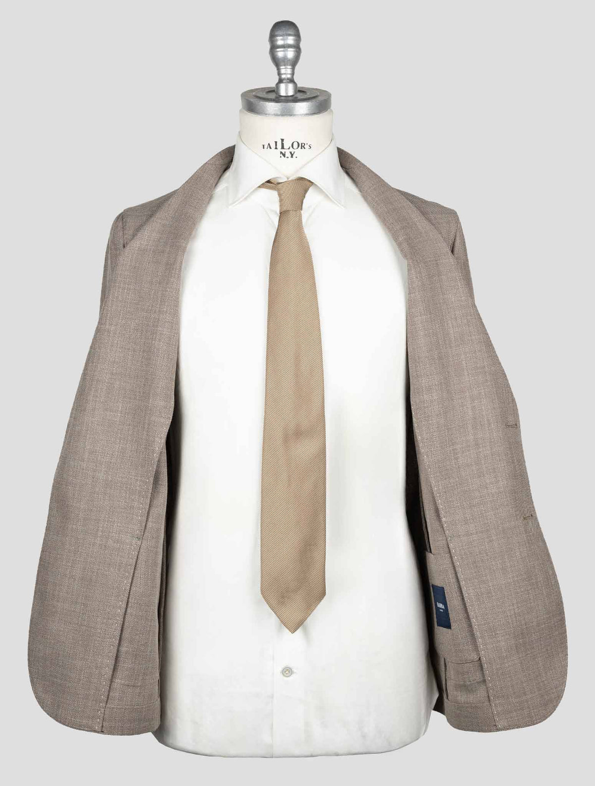 Barba Napoli Taupe Cotton Virgin Wool Blazer BBZ1 5