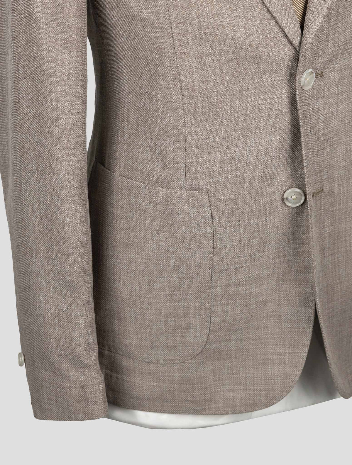 Barba Napoli Taupe Cotton Virgin Wool Blazer BBZ1 7