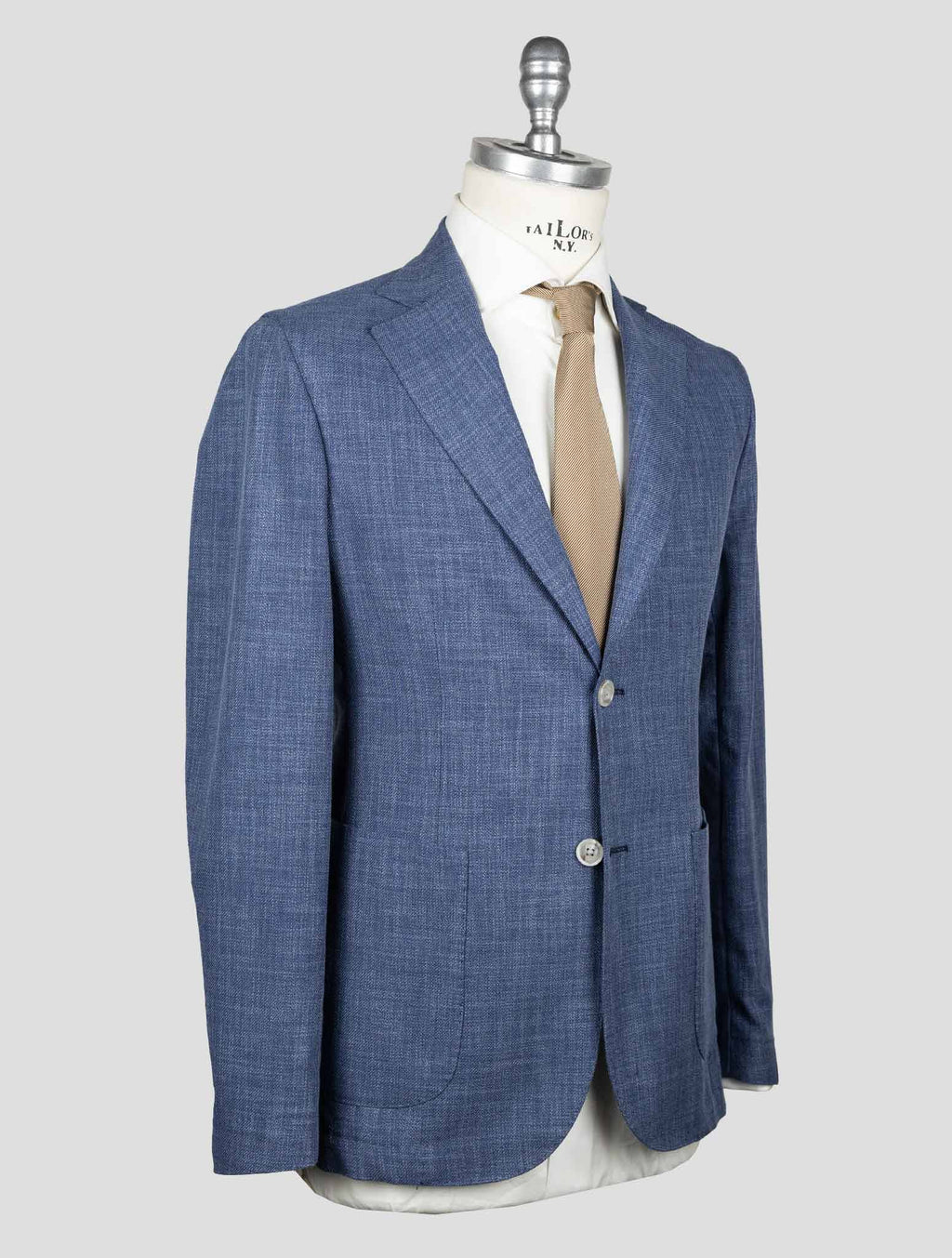 Barba Napoli Blue Cotton Virgin Wool Blazer BBZ2 2