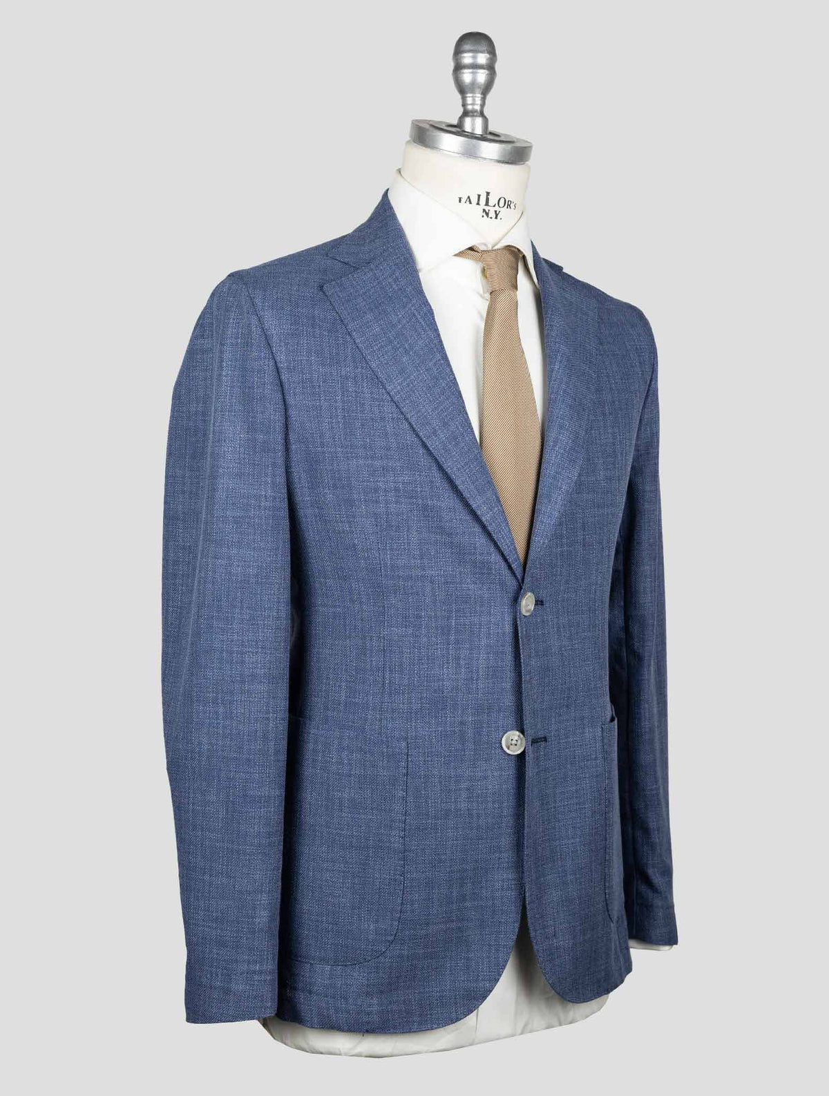 Barba Napoli Blue Cotton Virgin Wool Blazer BBZ2 2