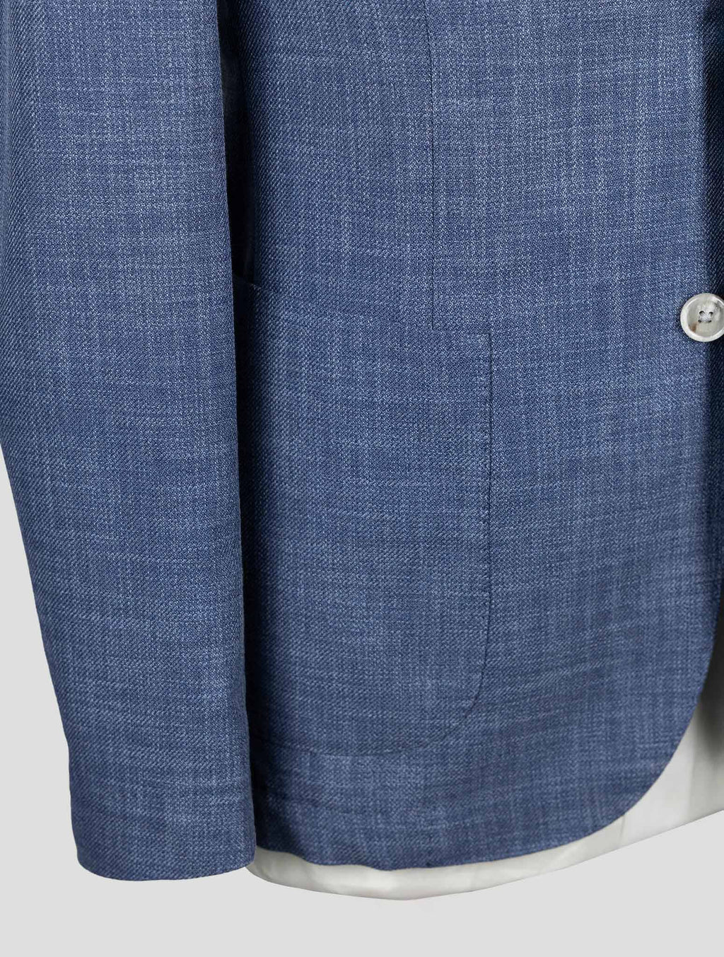 Barba Napoli Blue Cotton Virgin Wool Blazer BBZ2 3
