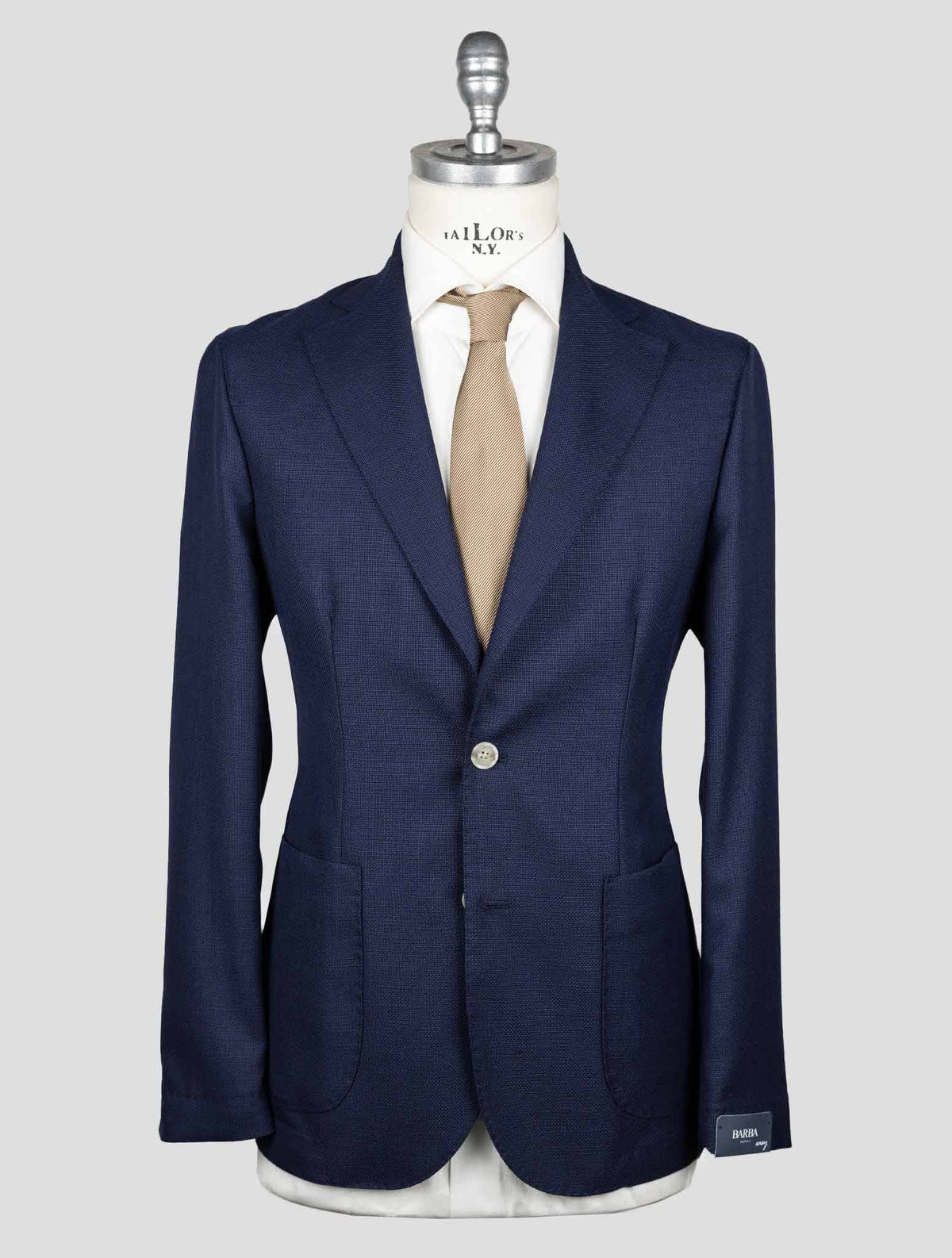 Barba Napoli Blue Virgin Wool Blazer BBZ3 1