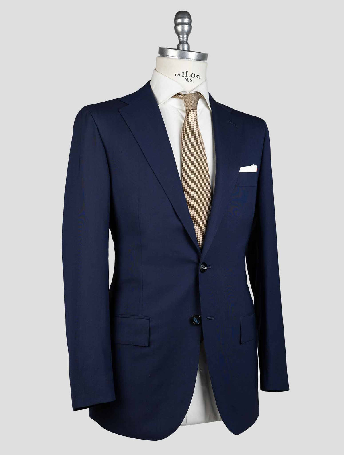 Kiton Blue Virgin Wool Suit KVZ3 2