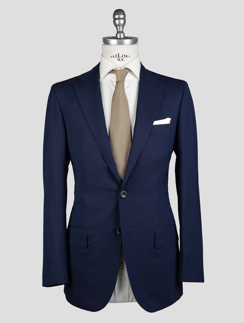 Kiton Blue Virgin Wool Suit KVZ3 3
