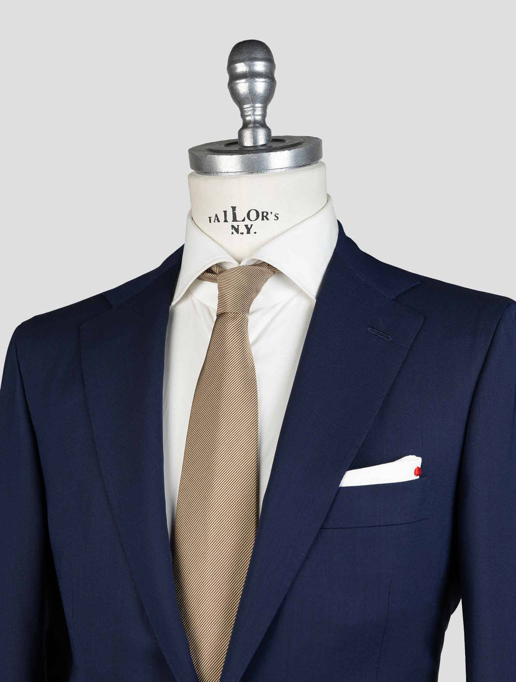 Kiton Blue Virgin Wool Suit KVZ3 6