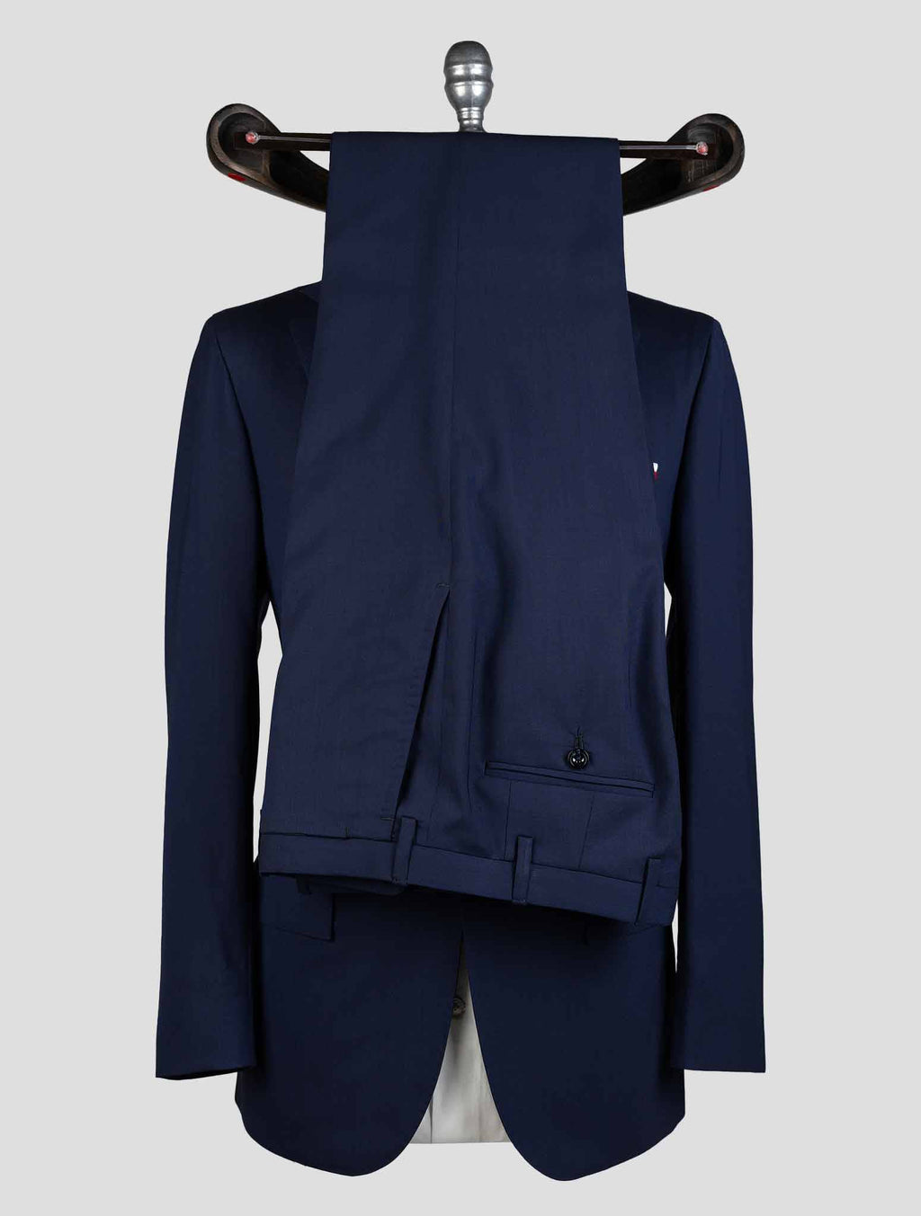Kiton Blue Virgin Wool Suit KVZ3 8