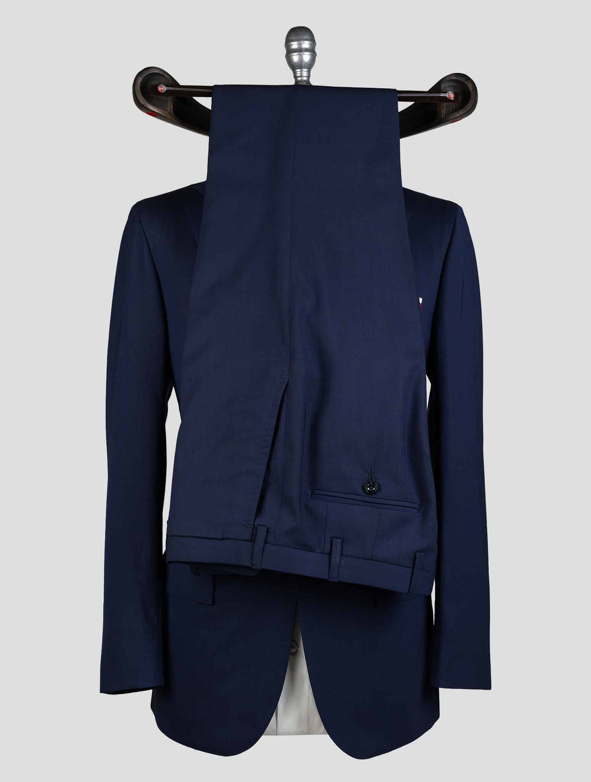 Kiton Blue Virgin Wool Suit KVZ3 8