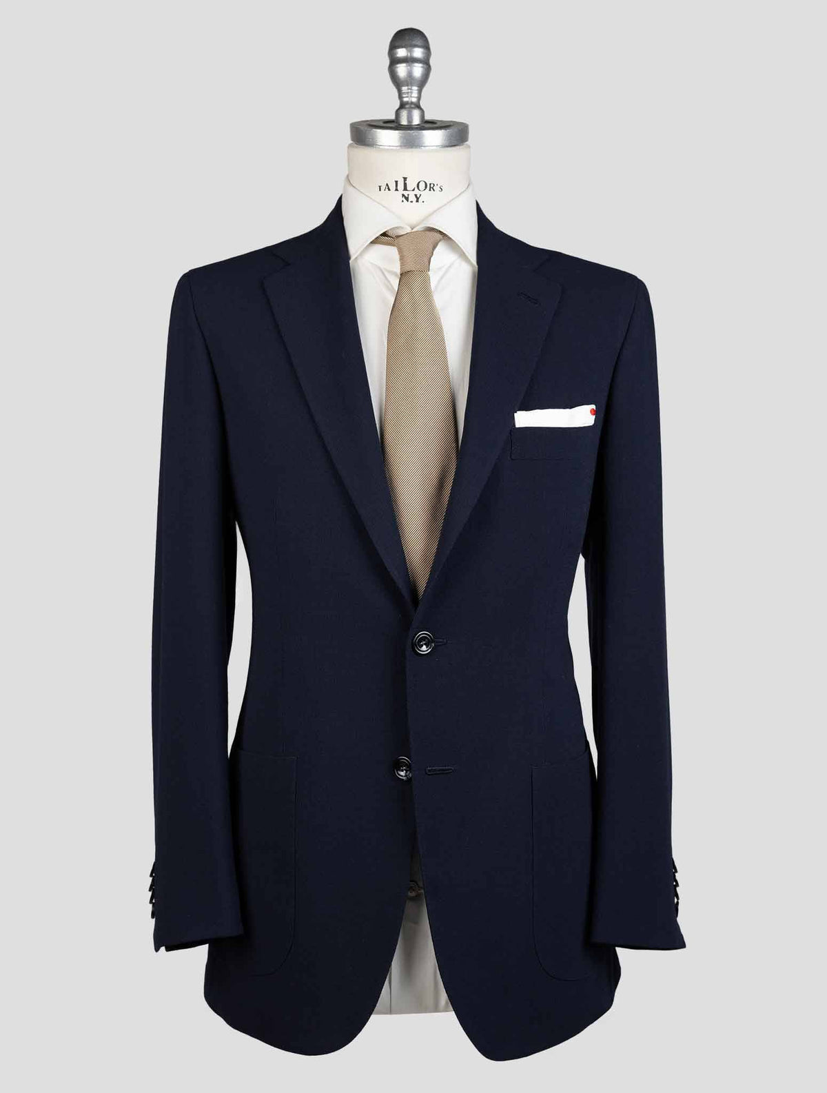 Kiton Blue Wool Blazer 1
