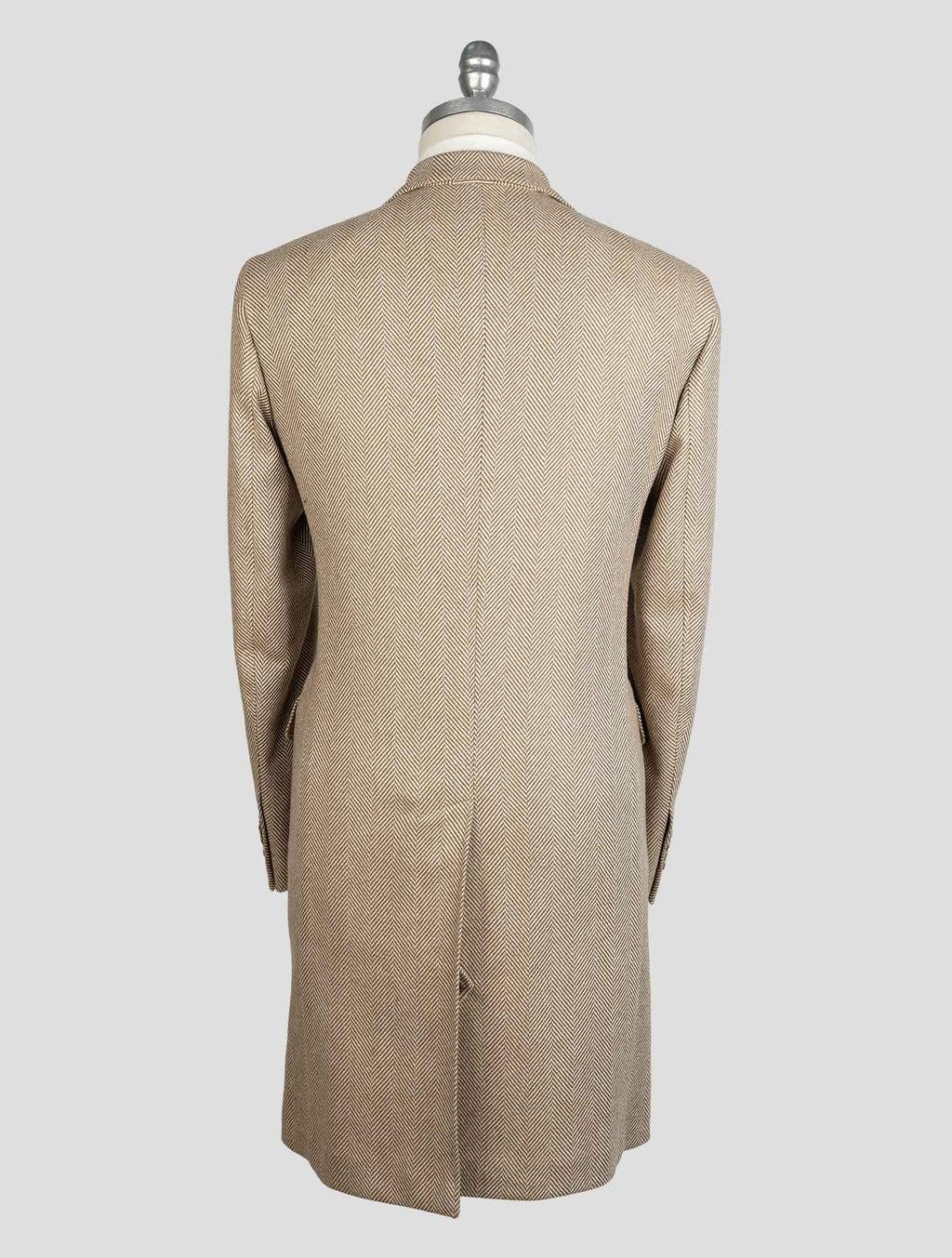 Isaia Beige Virgin Wool Overcoat 3