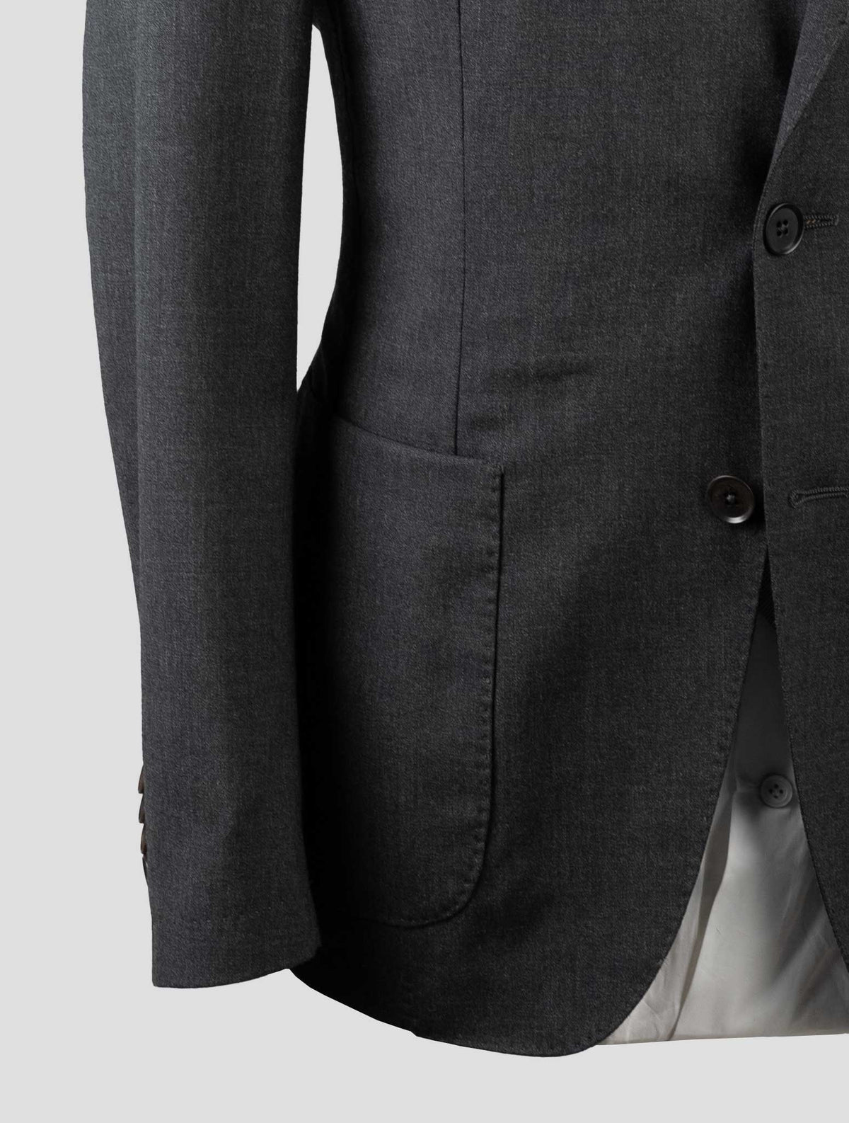 Isaia Dark Gray Wool Suit 4