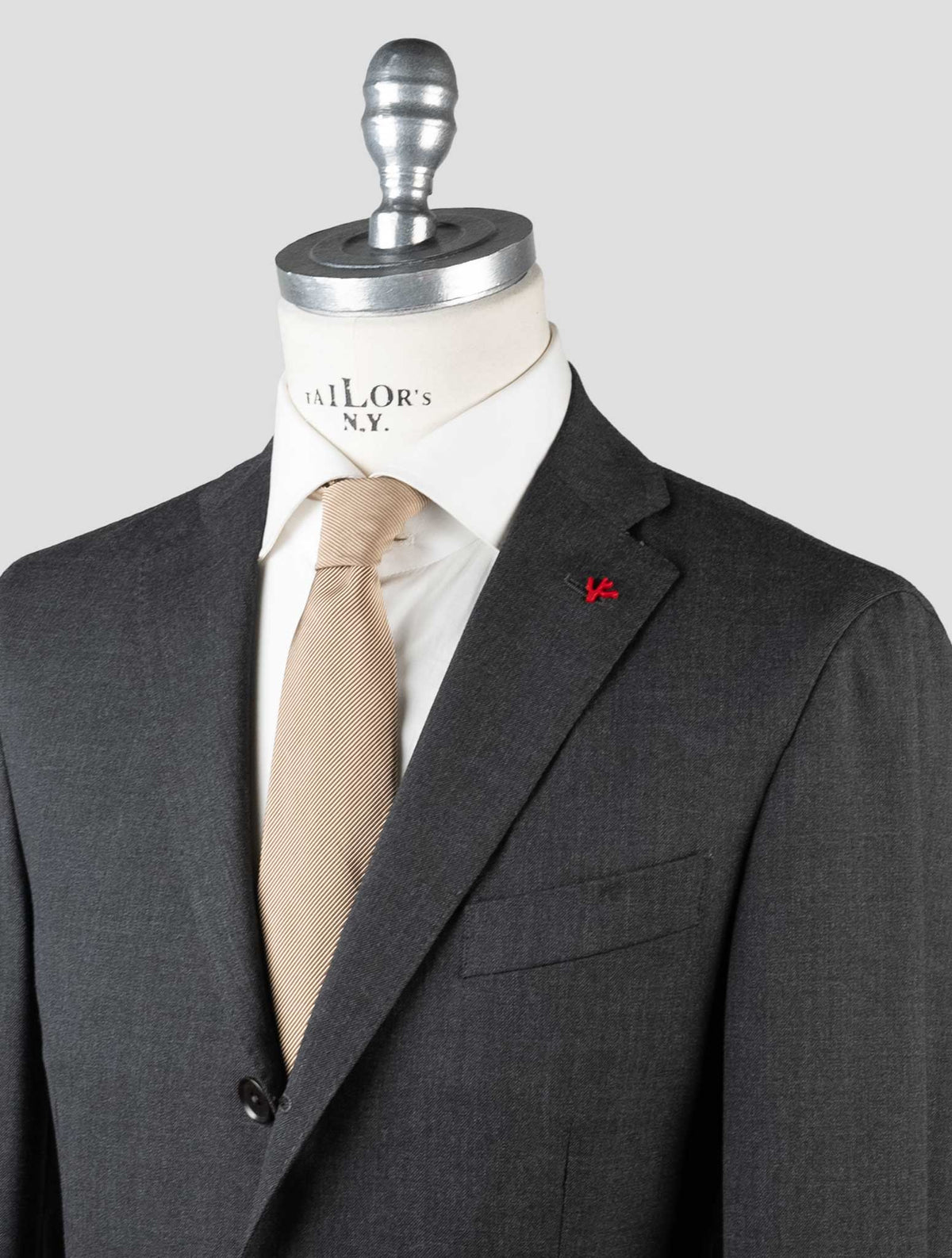Isaia Dark Gray Wool Suit 5