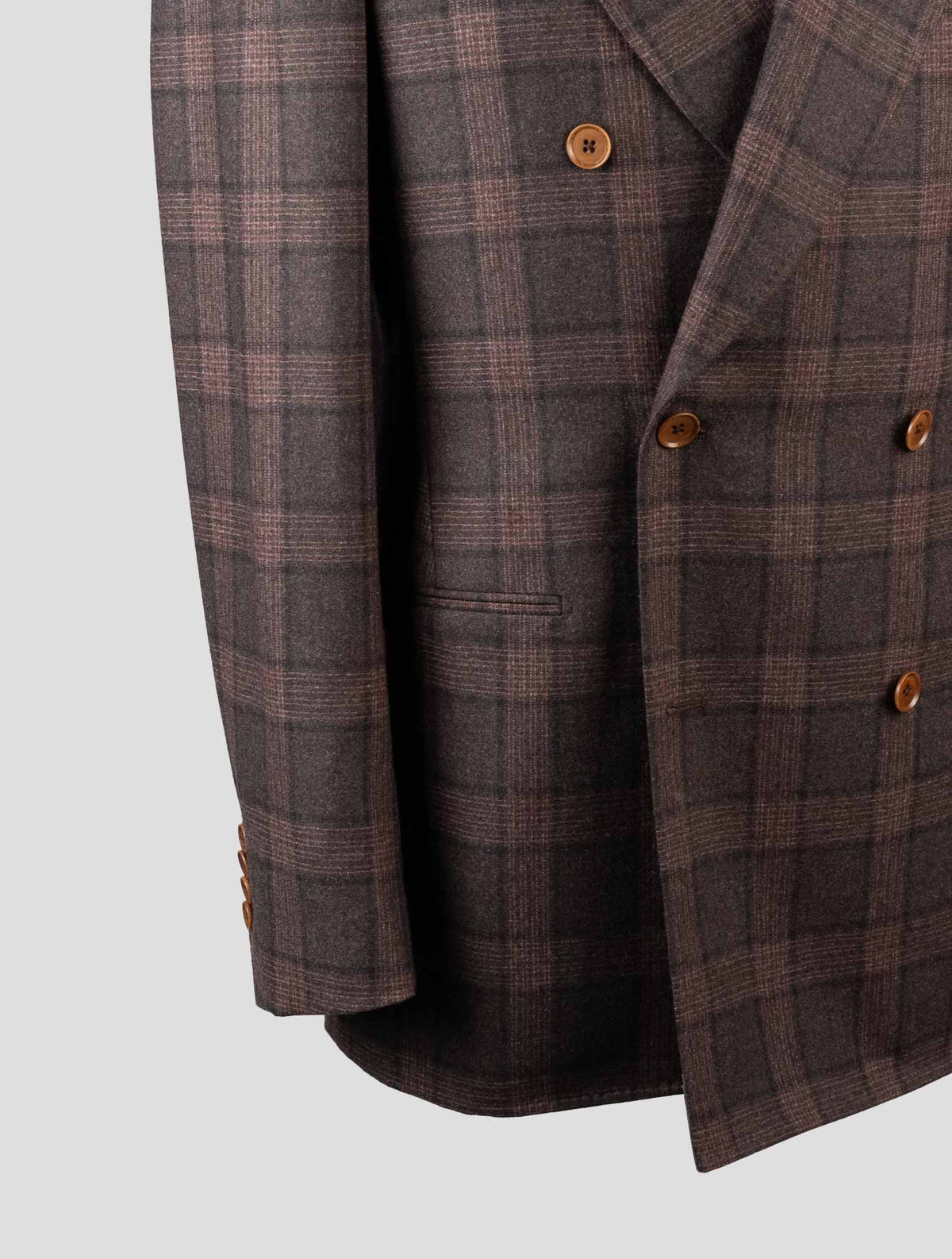 Isaia Brown Wool Cashmere Suit 4