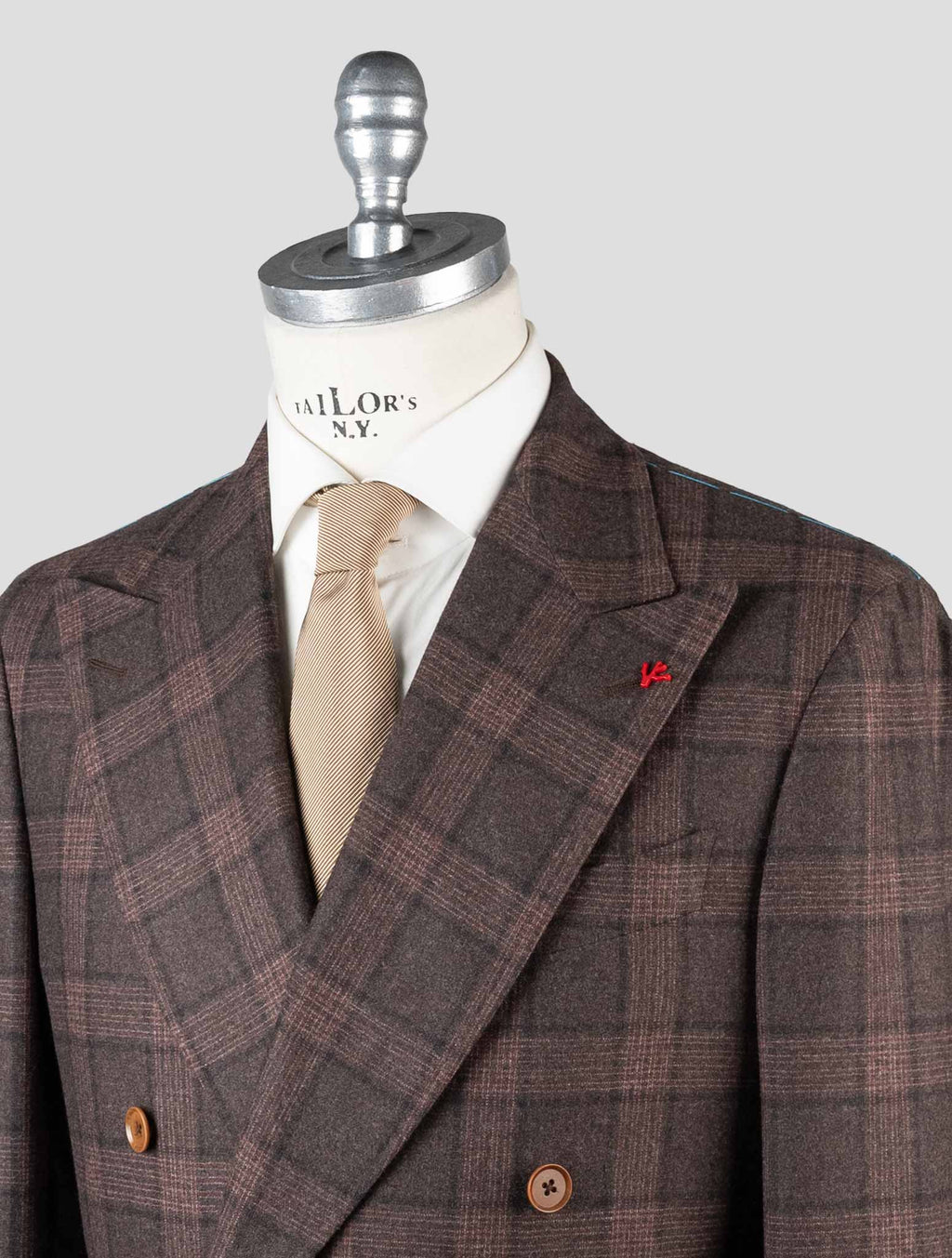 Isaia Brown Wool Cashmere Suit 5