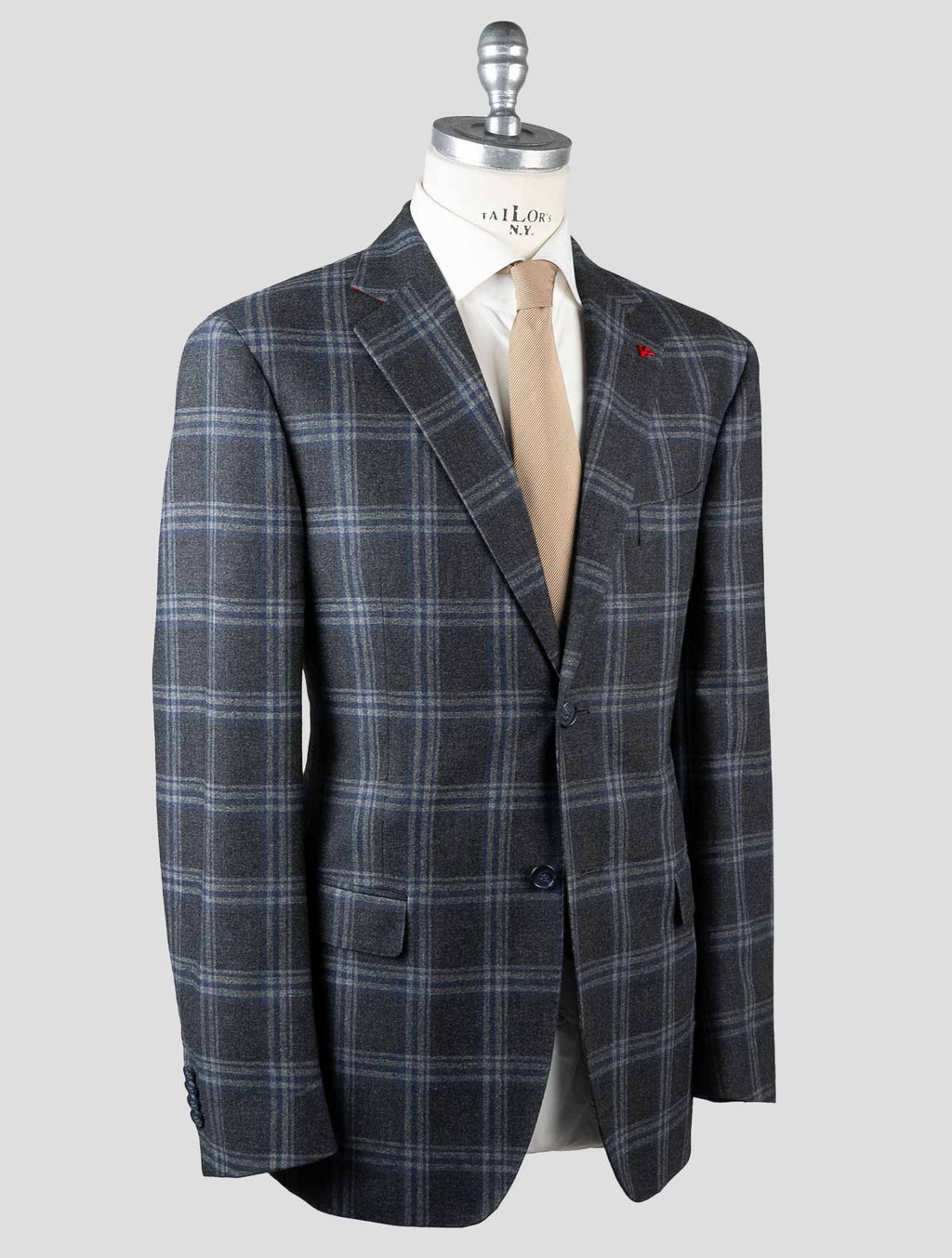 Isaia Gray Blue Virgin Wool Blazer 2