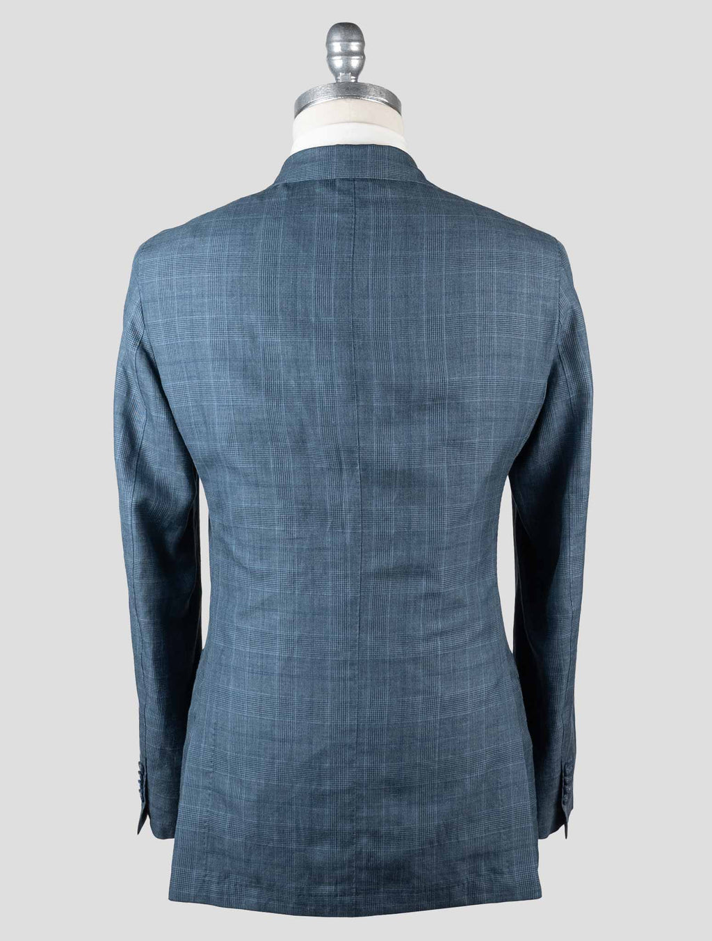 Isaia Blue Linen Wool Silk Blazer 3