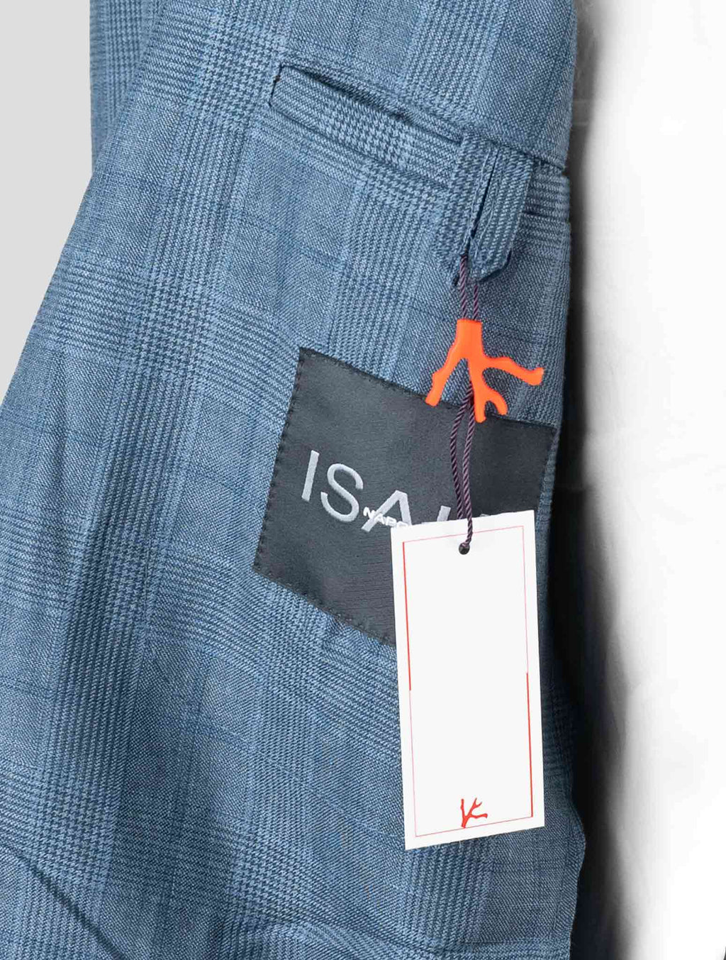 Isaia Blue Linen Wool Silk Blazer 7