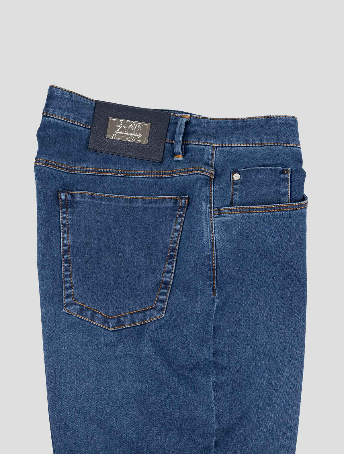 Zilli Blue Cotton Pl Ea Jeans 3