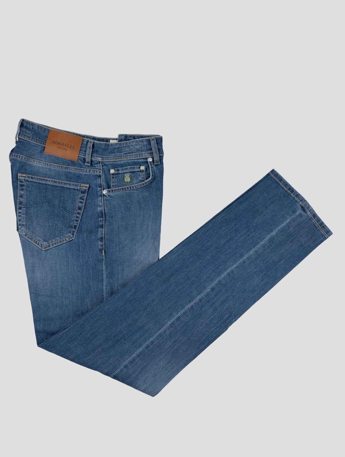 Luigi Borrelli Blue Cotton Ea Jeans 1