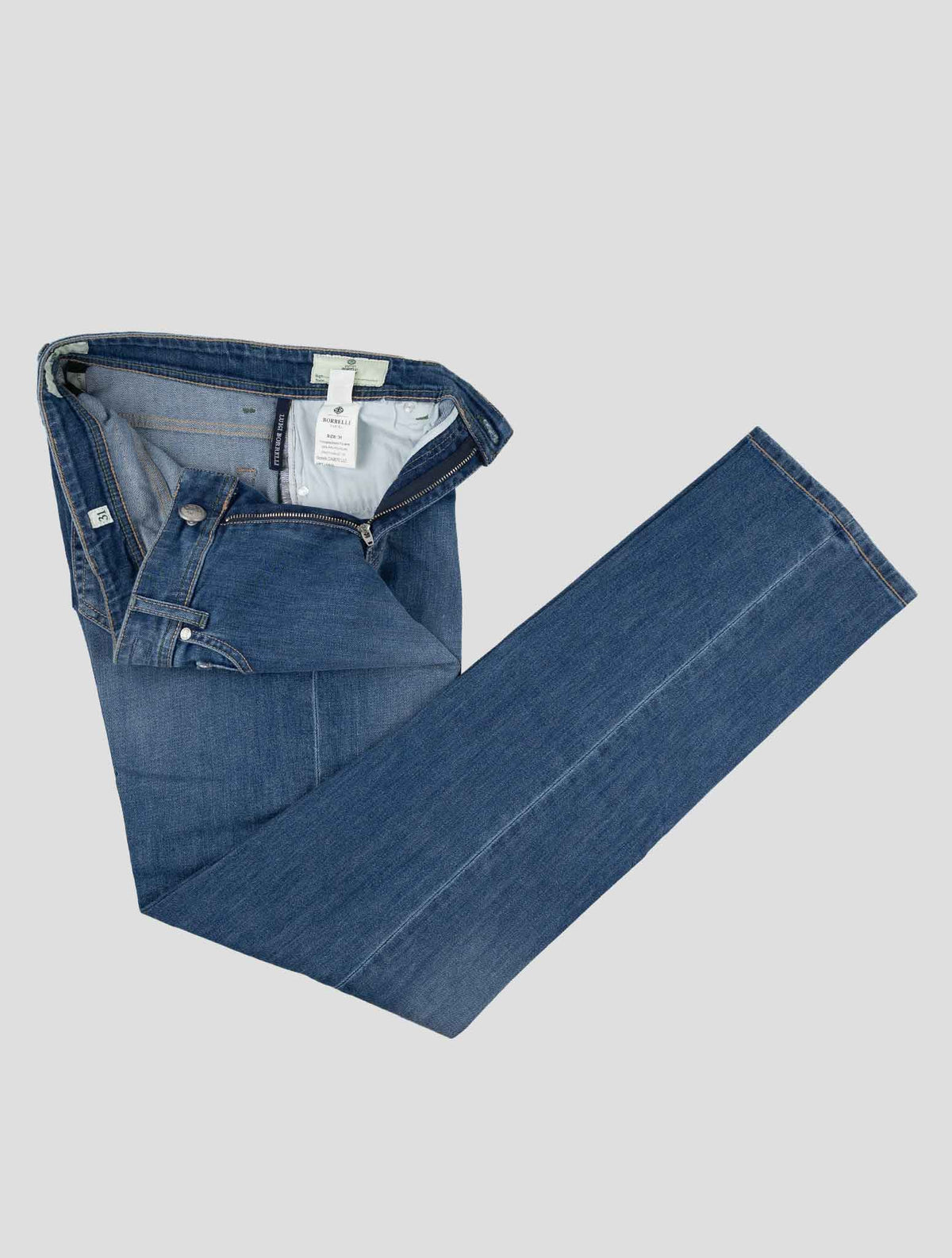 Luigi Borrelli Blue Cotton Ea Jeans 2