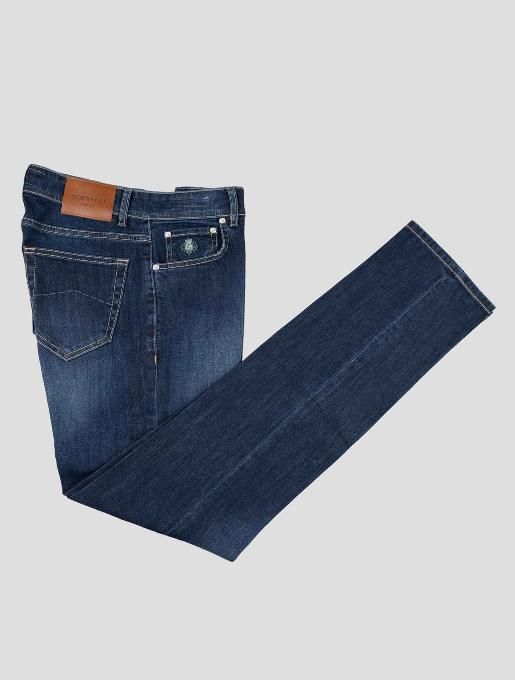 Luigi Borrelli Dark Blue Cotton Ea Jeans 1
